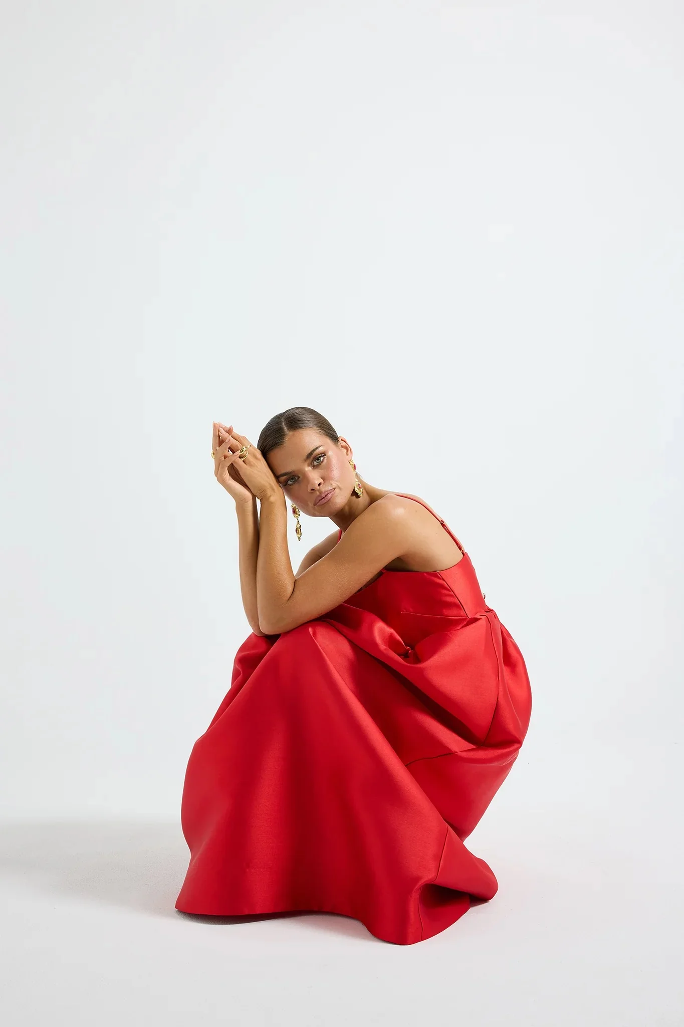 Pasduchas Pippa Flared Midi Dress - Poppy - Image 6