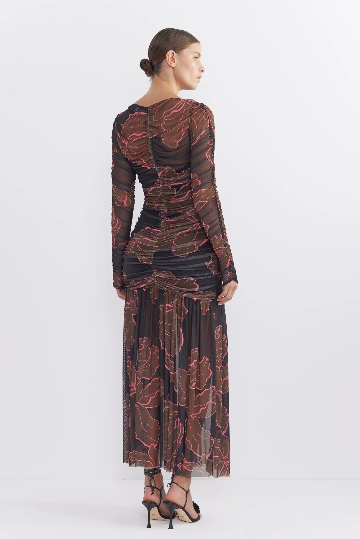 Pasduchas Rosetta Hourglass Midi - Dark Floral - Image 5