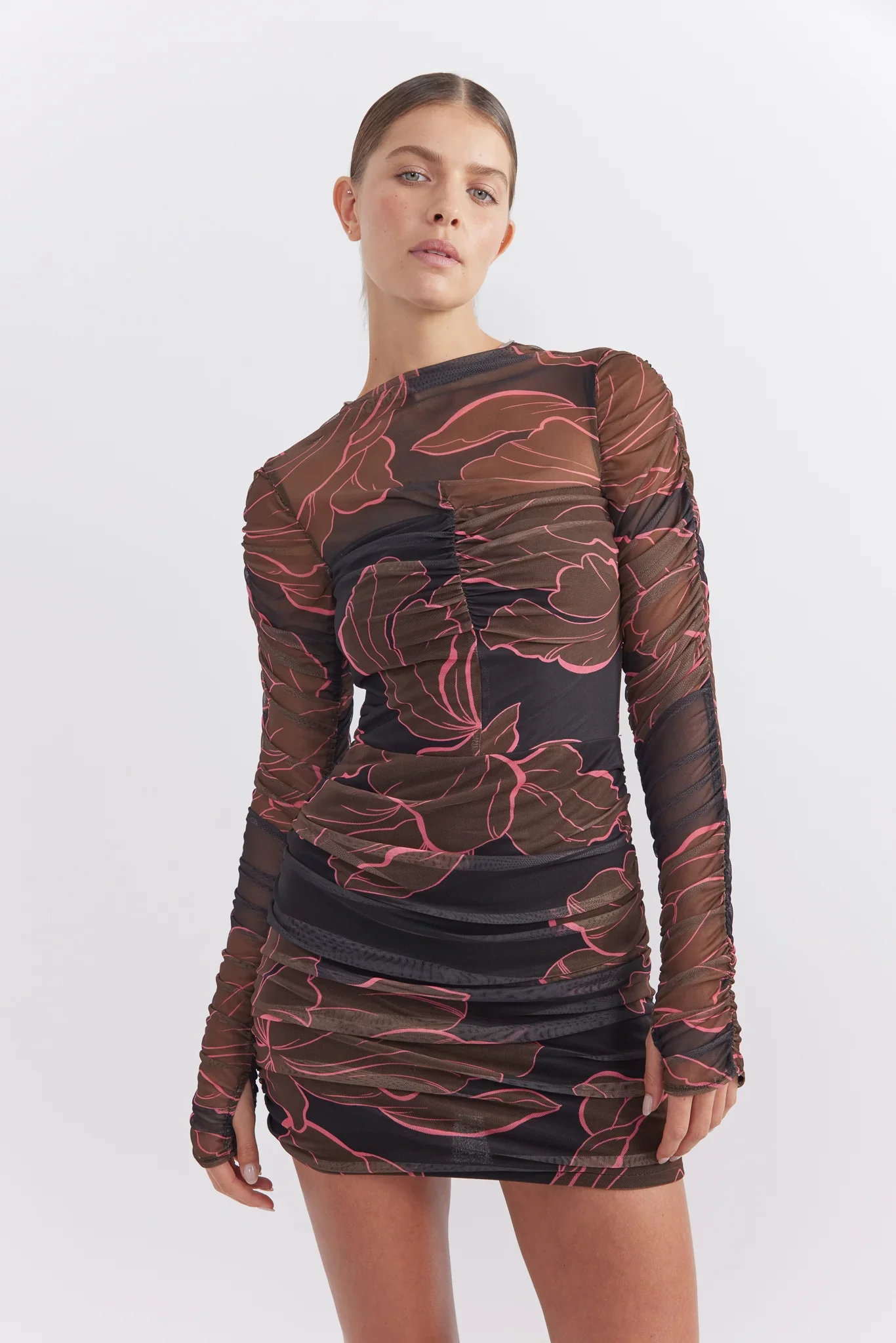 Pasduchas Rosetta Mini Dress - Dark Floral - Image 2