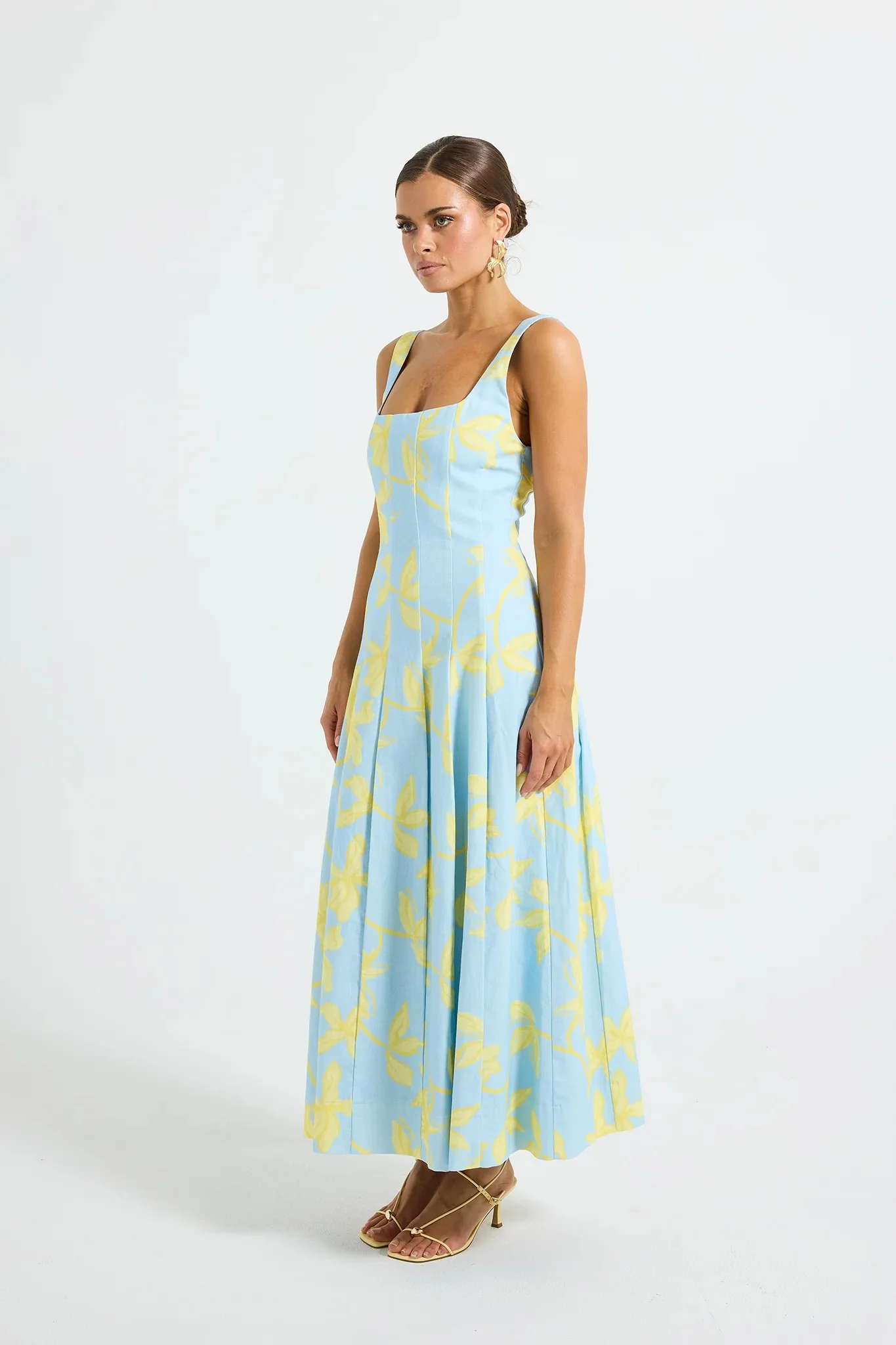 Pasduchas Soleil Panelled Midi Dress - Ocean Honey - Image 5