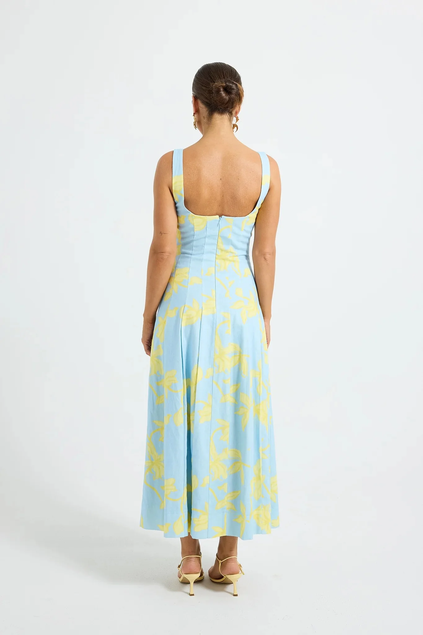 Pasduchas Soleil Panelled Midi Dress - Ocean Honey - Image 8