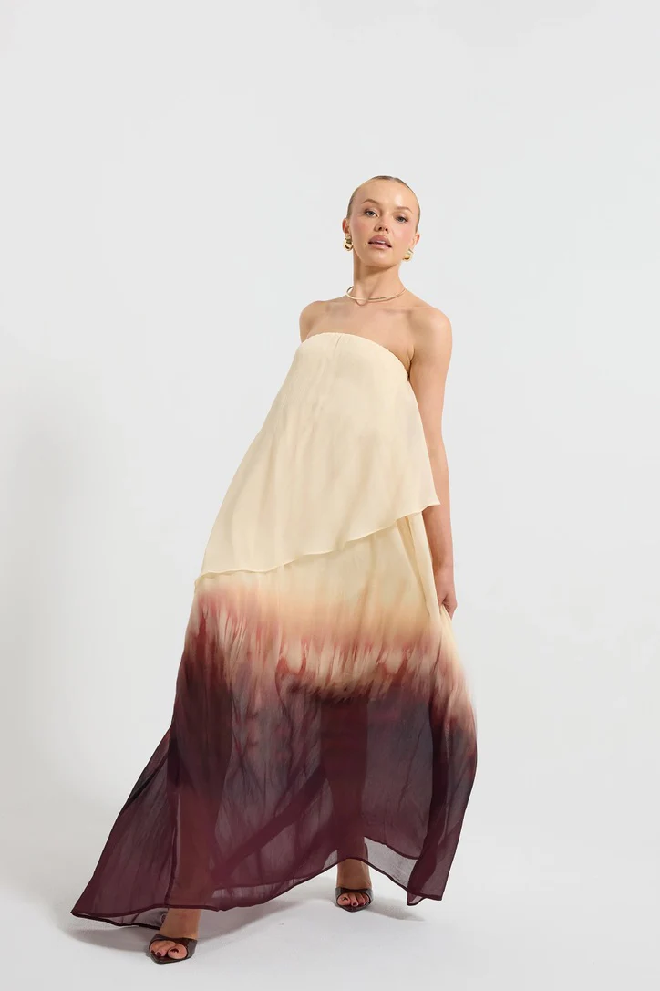 Pasduchas Sterling Tiered Maxi Dress - Ombre - Image 2