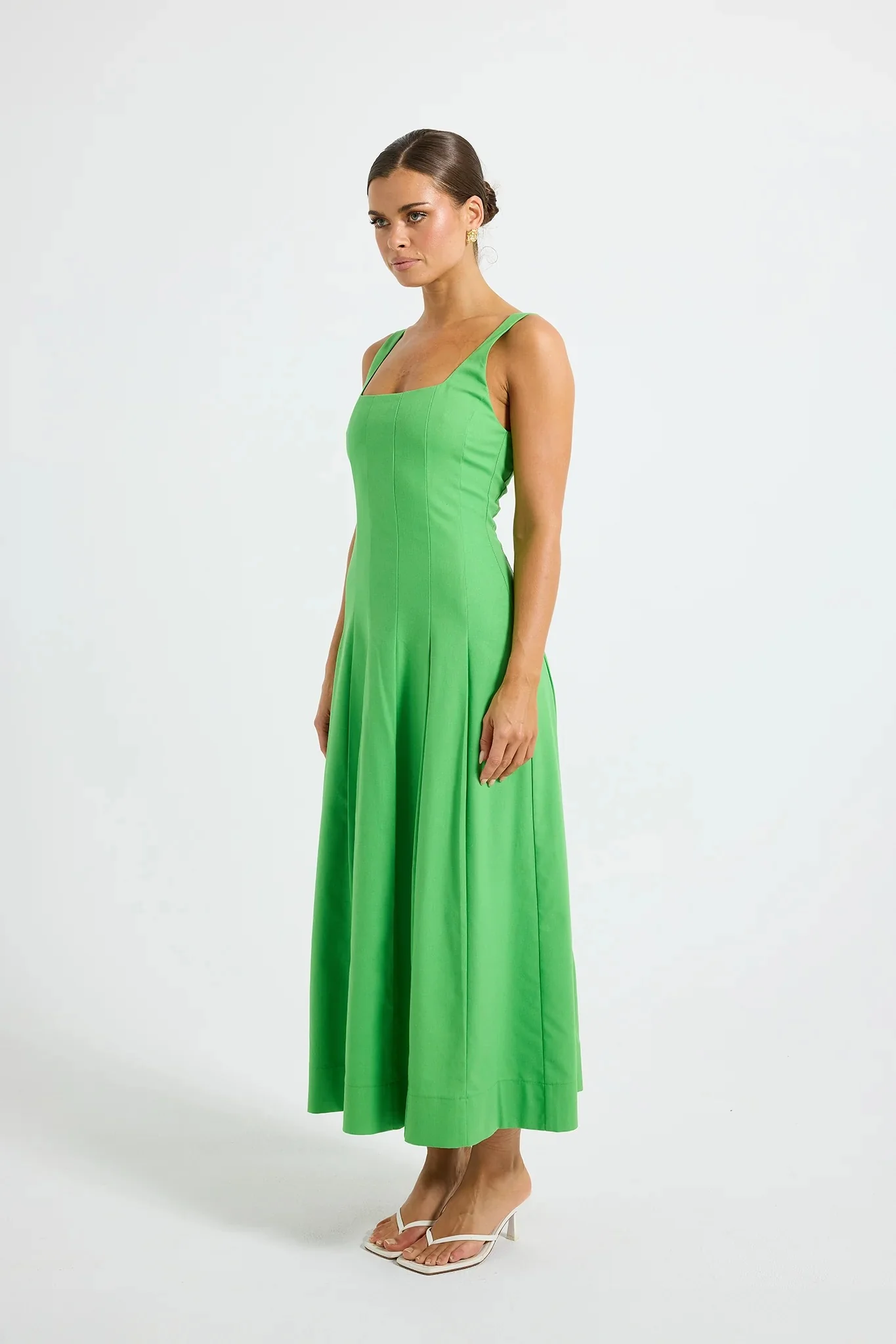 Pasduchas Vera Panelled Midi Dress - Clover - Image 4