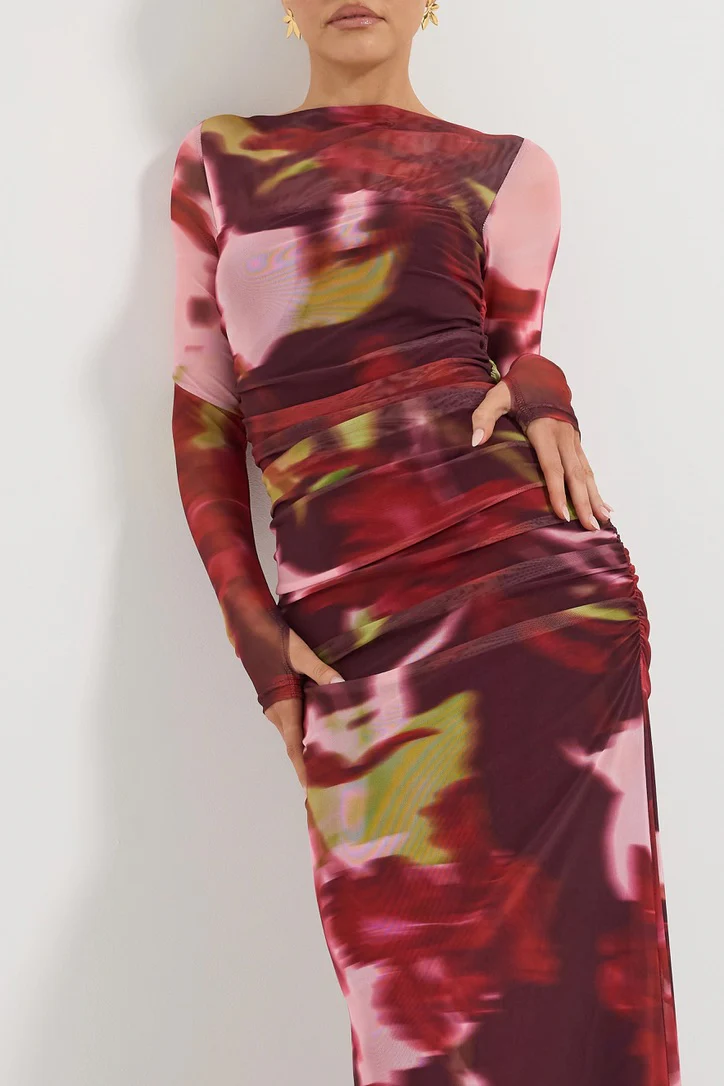 Pasduchas Zenith Maxi Dress - Blur Floral - Image 5