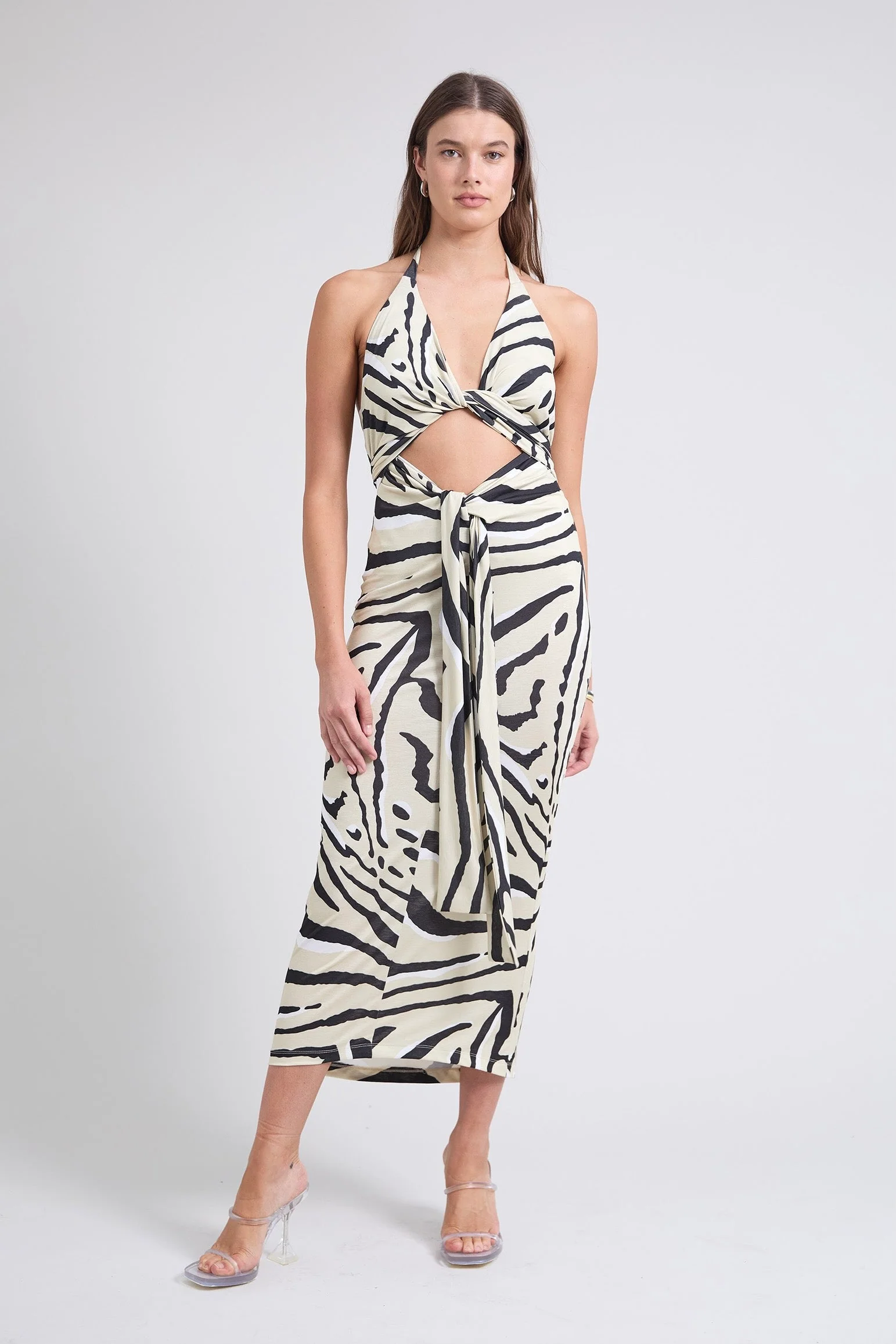 Pfeiffer Toca Tie Up Dress - Zebra - Image 2