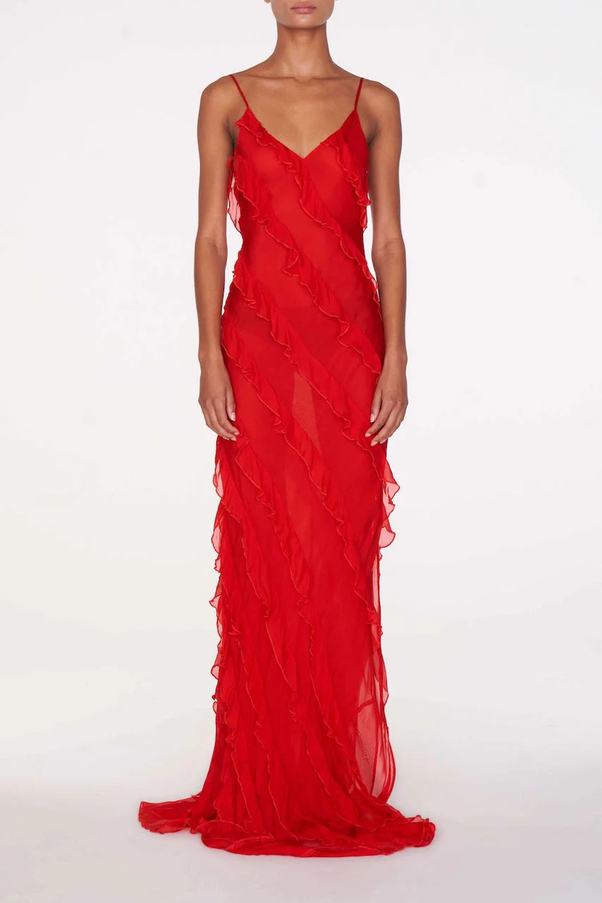 Rat & Boa Cecelia Dress - Red - Image 2