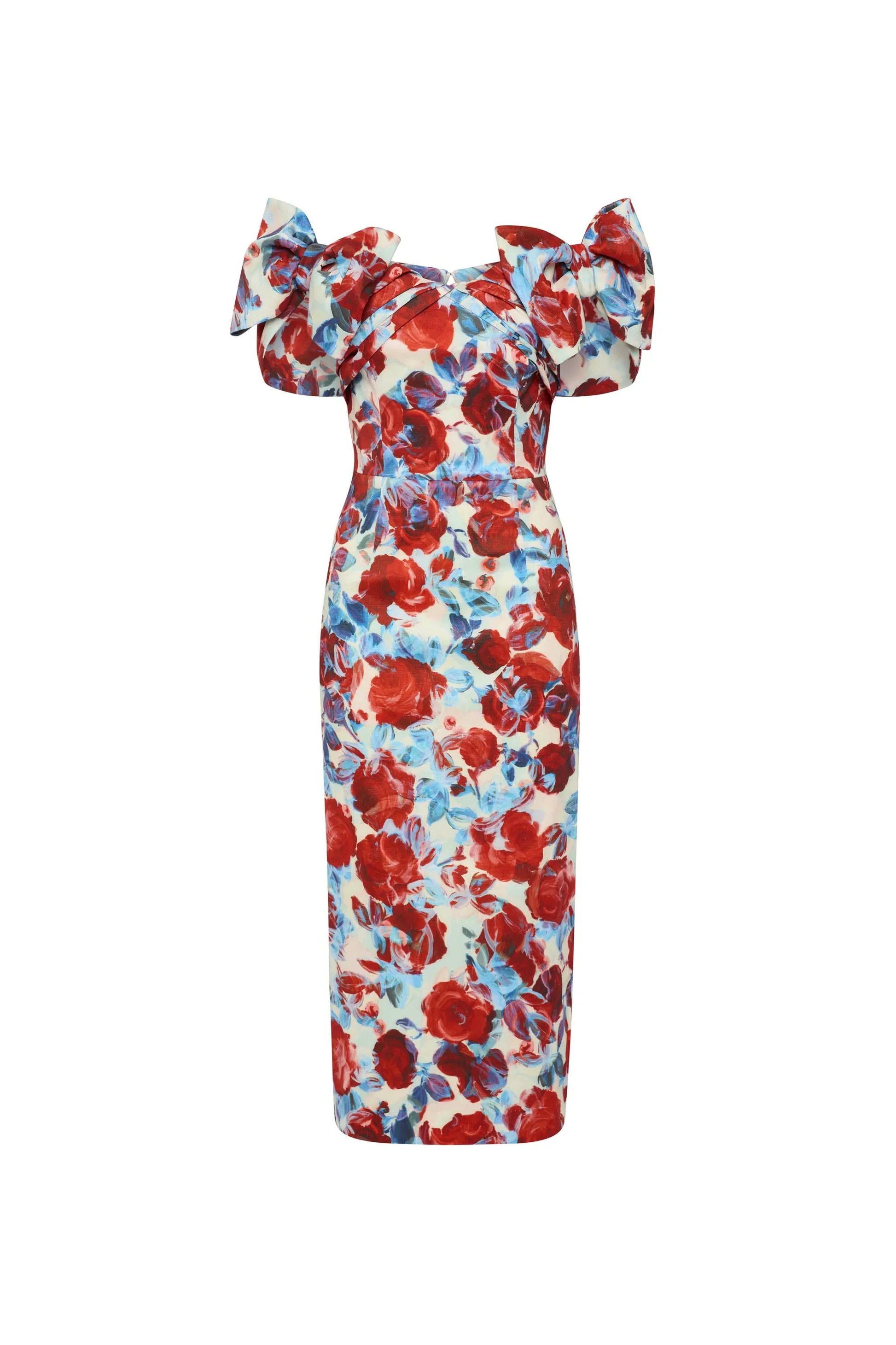 Rebecca Vallance Fleurette Midi Dress - Red Poppy Fields - Image 5