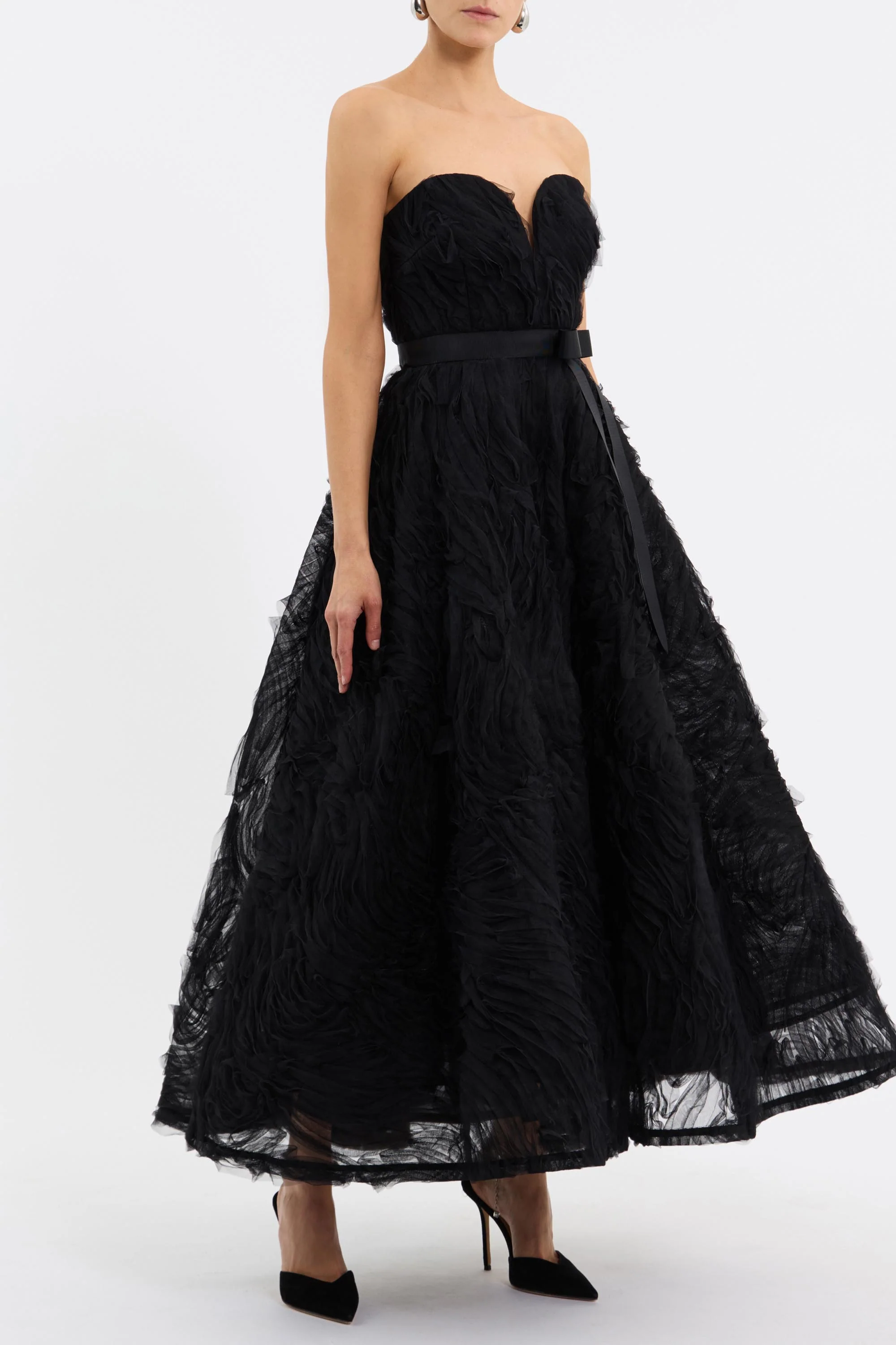 Rebecca Vallance Willow Midi Dress - Black - Image 6