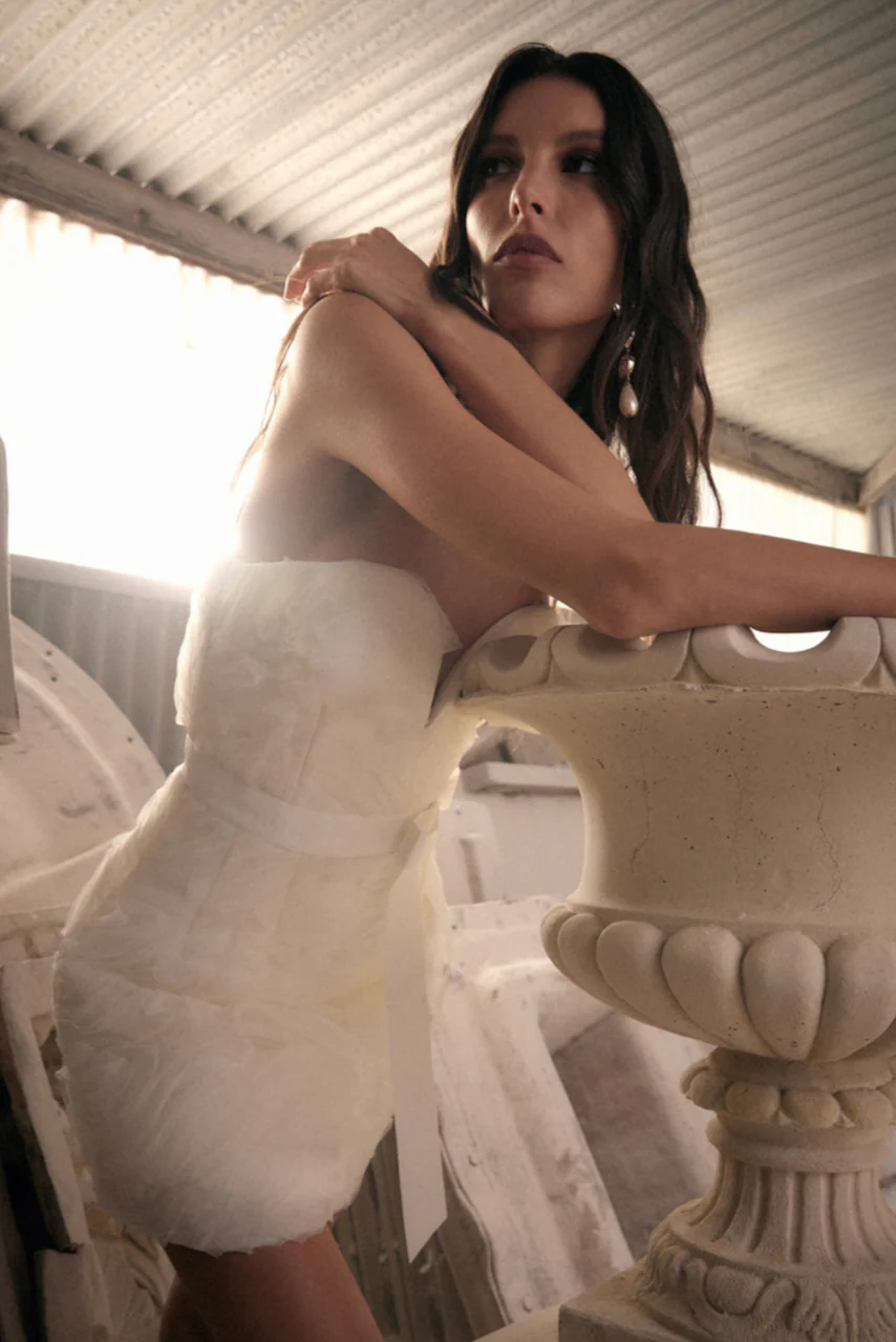 Rebecca Vallance Willow Mini Dress - Ivory - Image 2