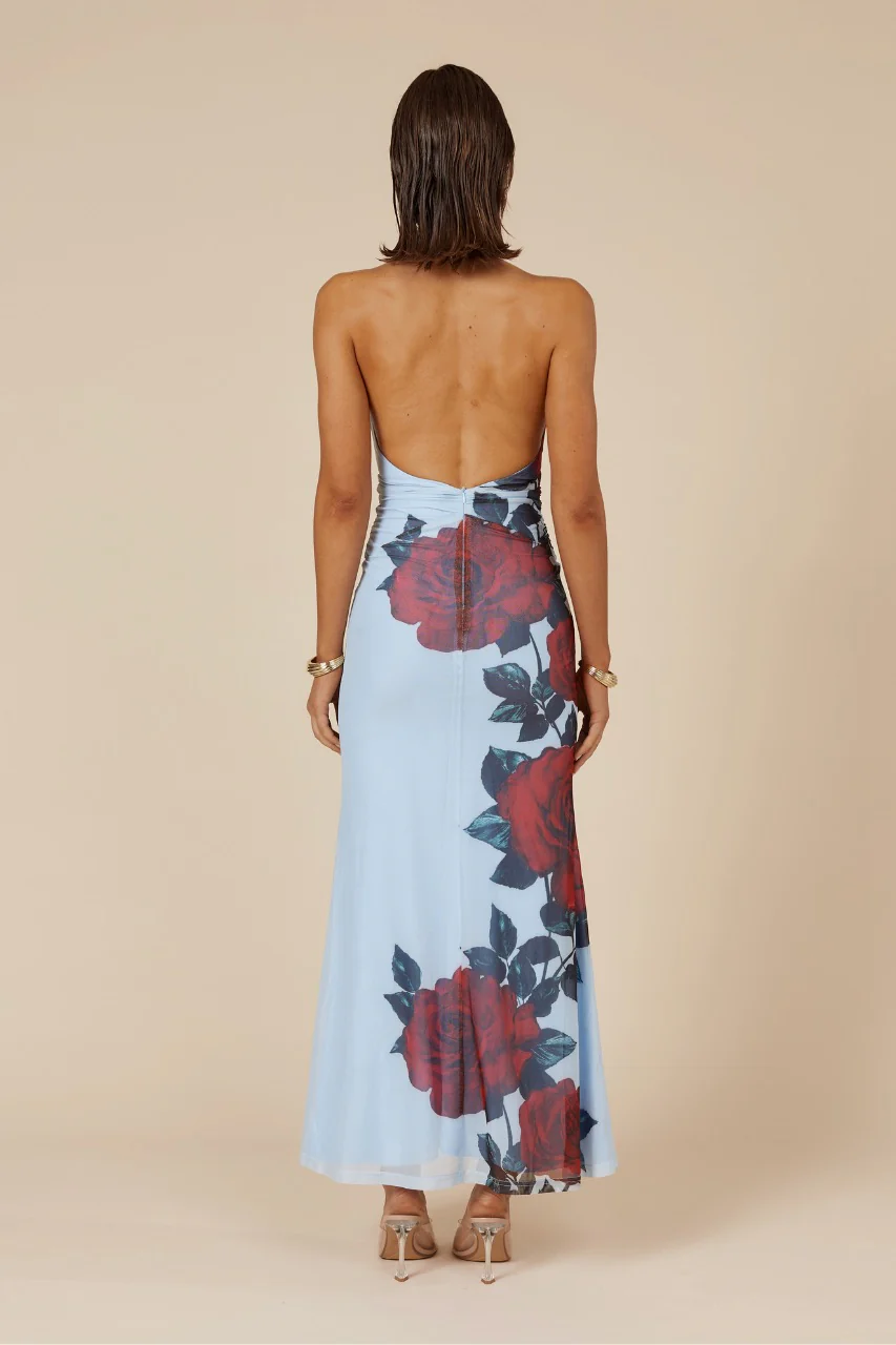 Runaway the Label Antonie Maxi Dress - Red Rose - Image 5