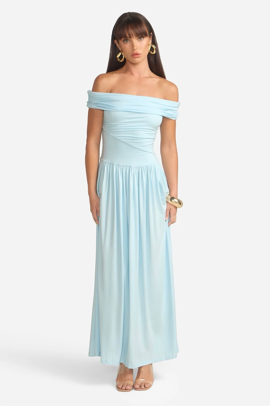 Runaway the Label Manalla Maxi Dress - Sky Blue - Image 3