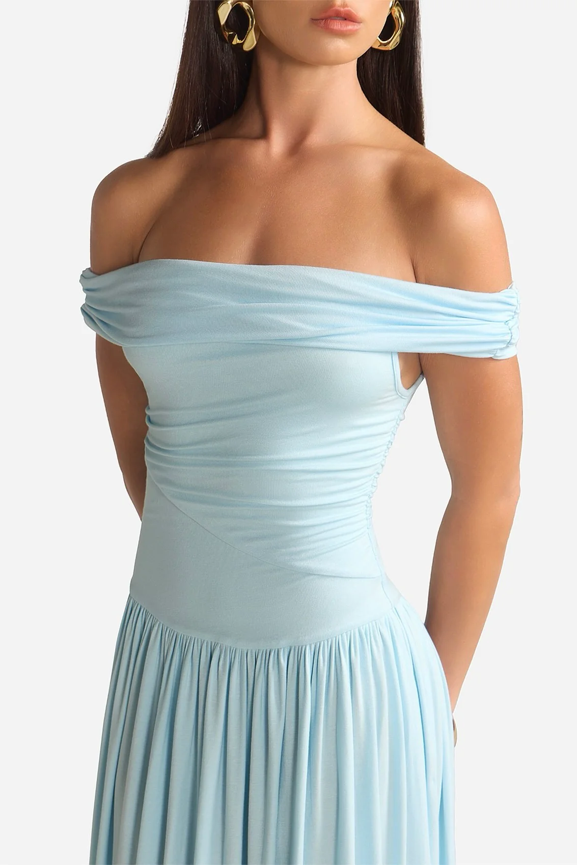 Runaway the Label Manalla Maxi Dress - Sky Blue - Image 4