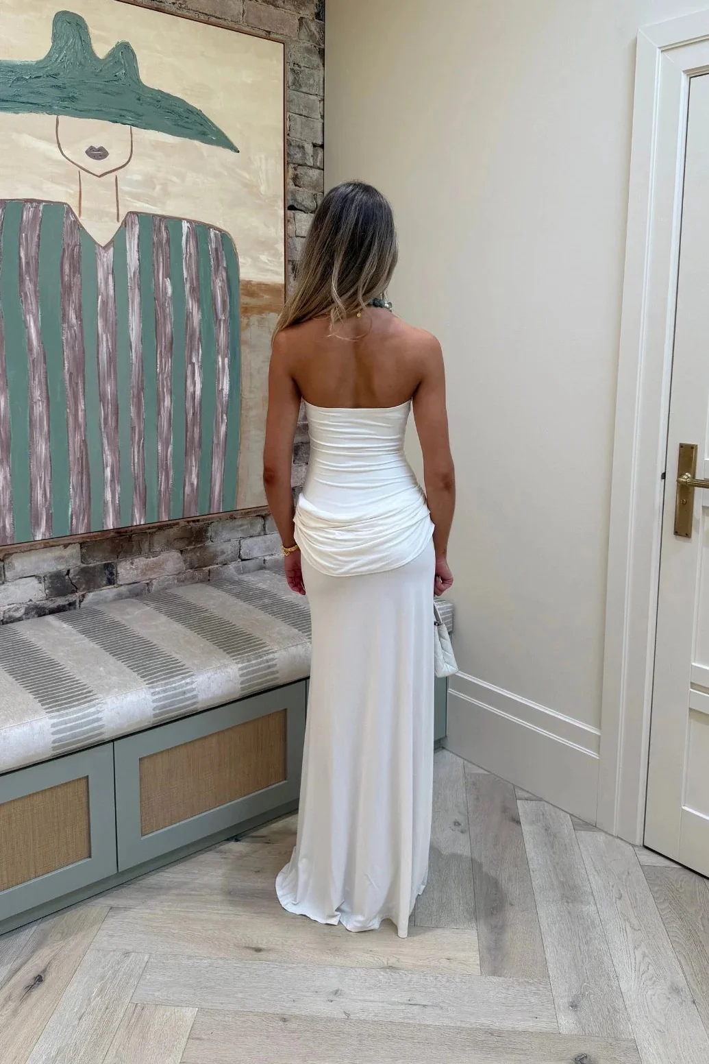 Sneaky Link Bianca Strapless Maxi Dress - White - Image 5