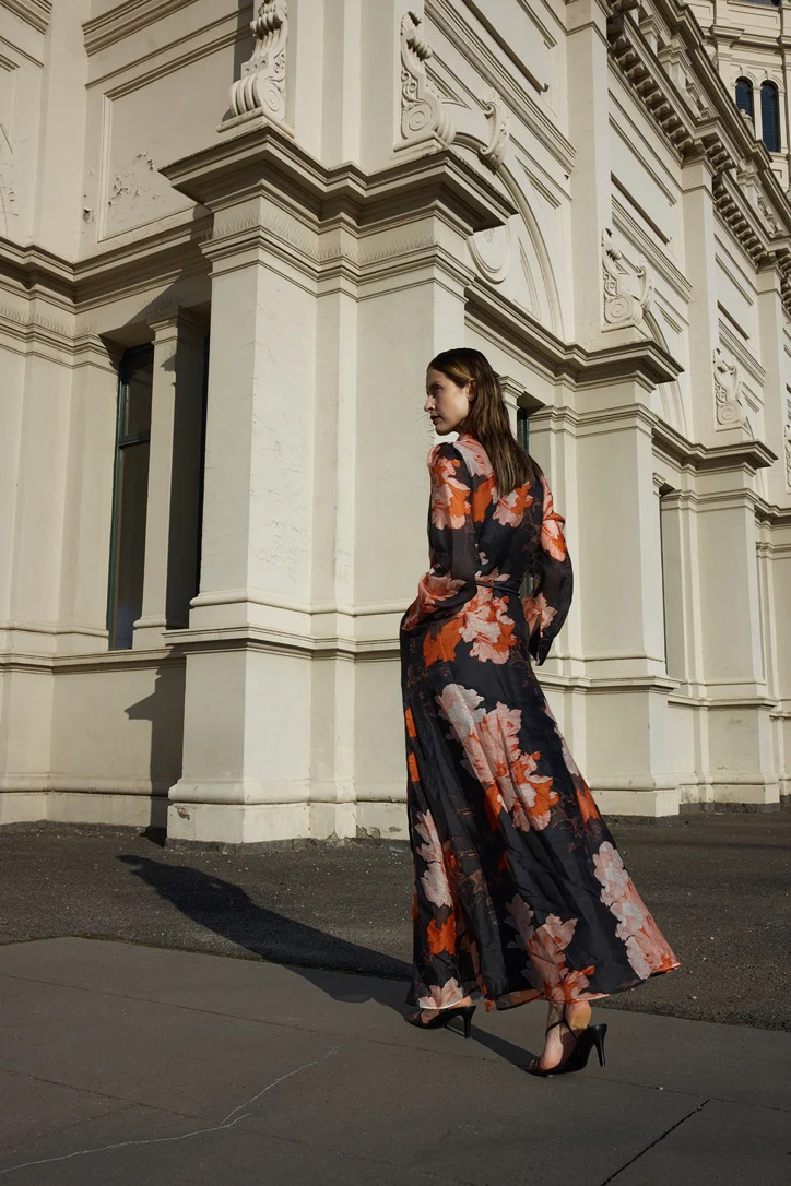 Sofia Irina Isabella Dress - Autumn Print - Image 2