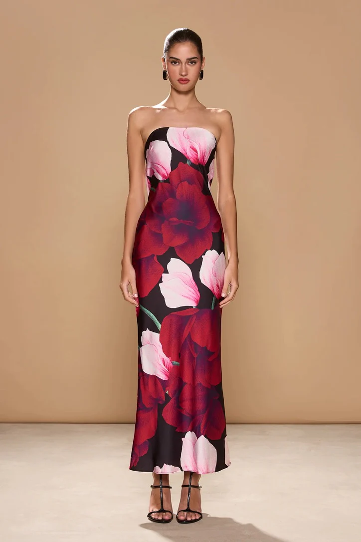 Sonya Alma Dress - Midnight Roses