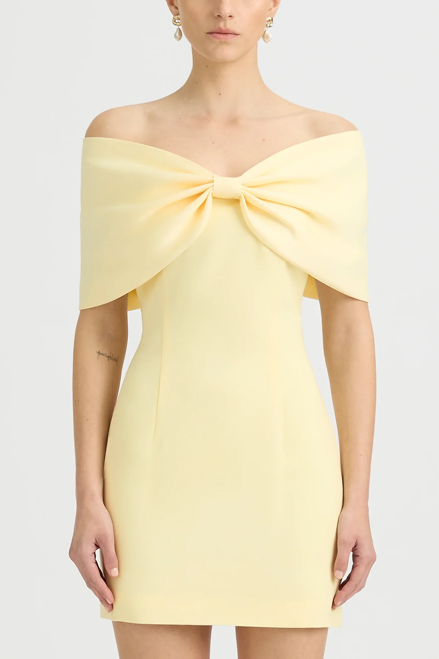 Sonya Belluno Mini Dress - Butter Yellow - Image 2