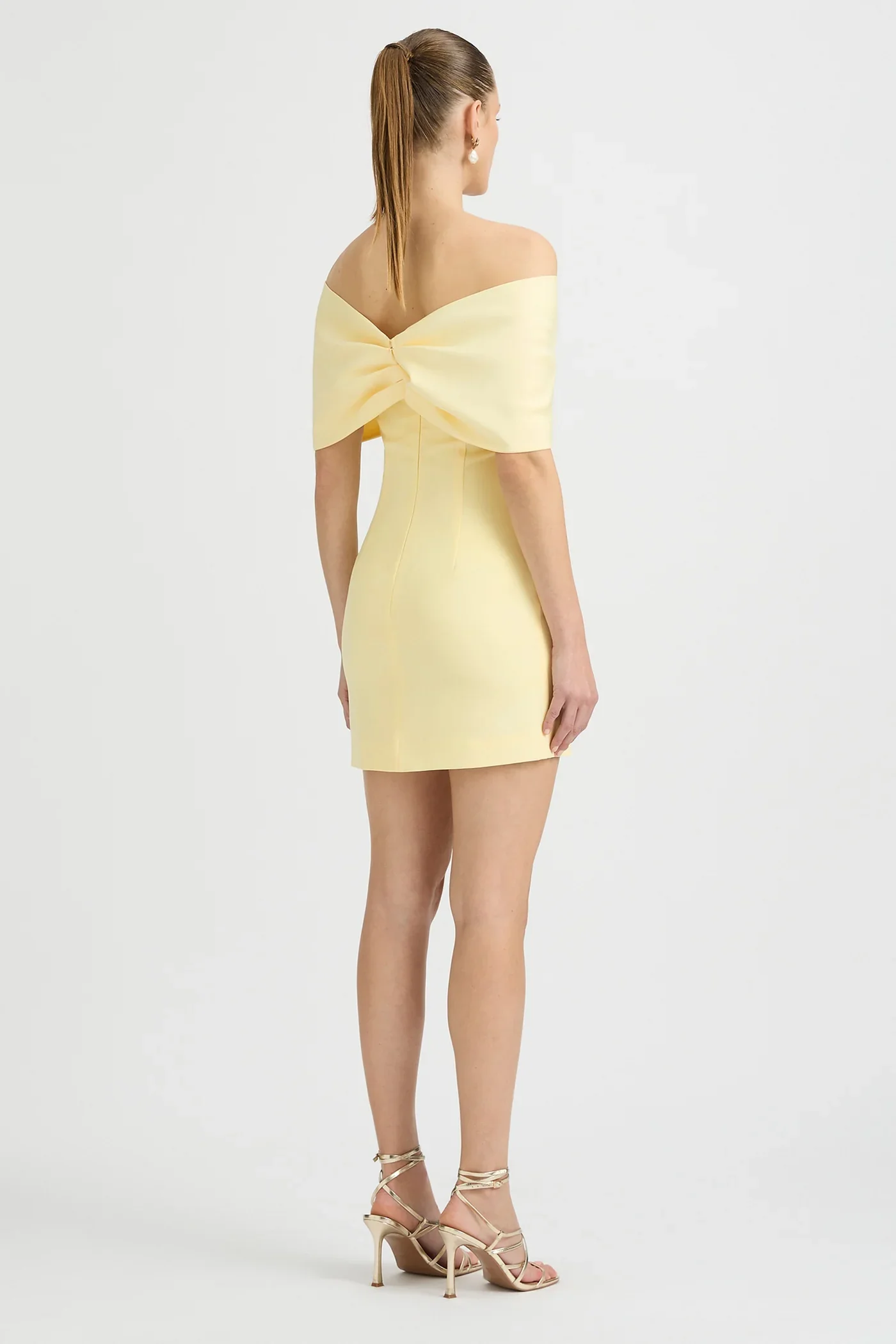 Sonya Belluno Mini Dress - Butter Yellow - Image 3