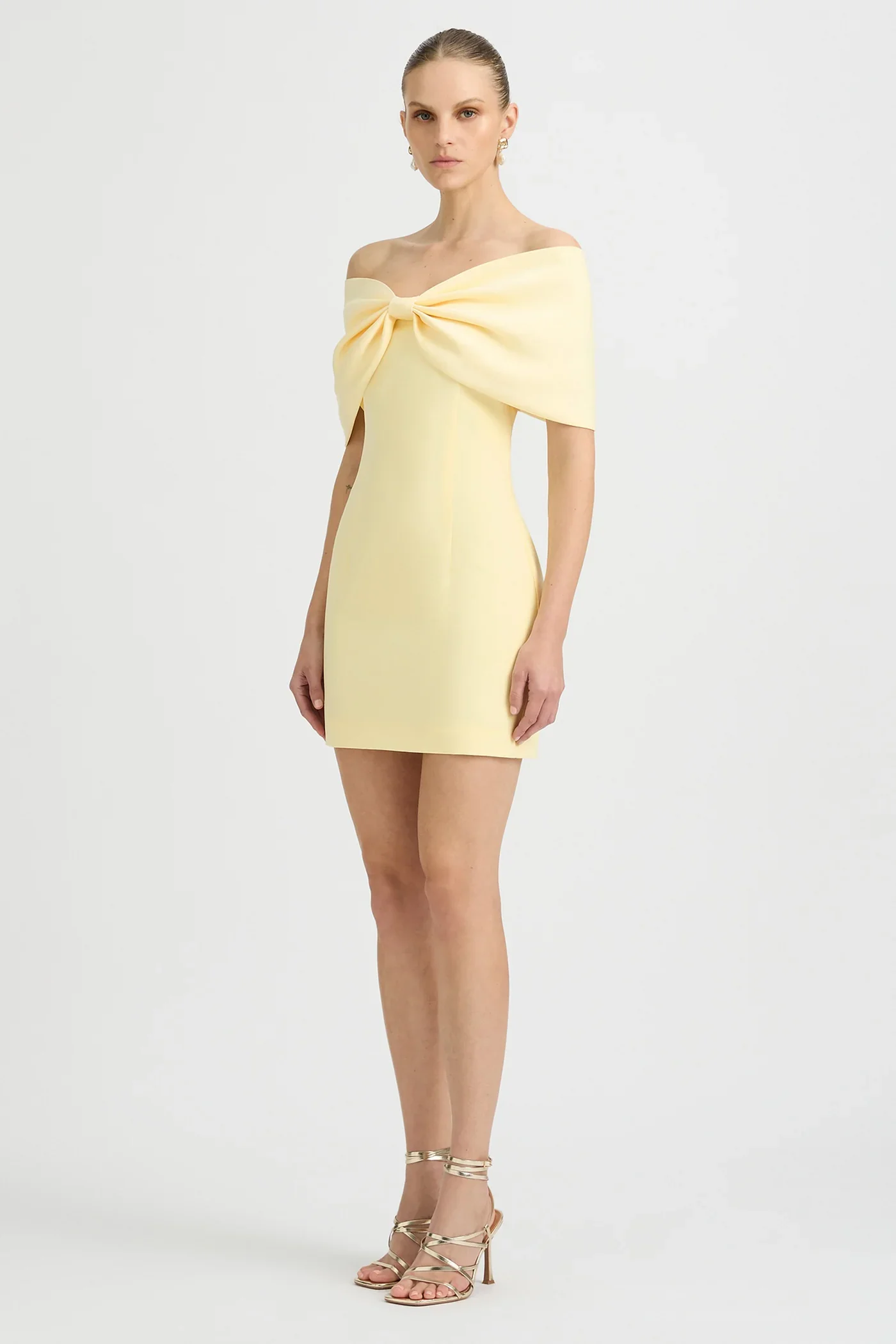 Sonya Belluno Mini Dress - Butter Yellow - Image 4