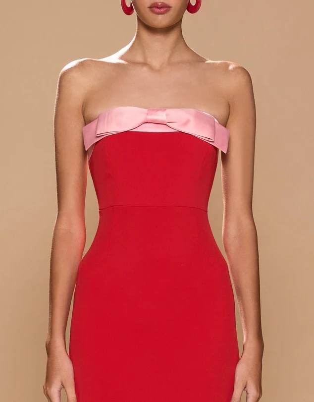 Sonya Ivrea Ribbion Dress - Lola Red - Image 2