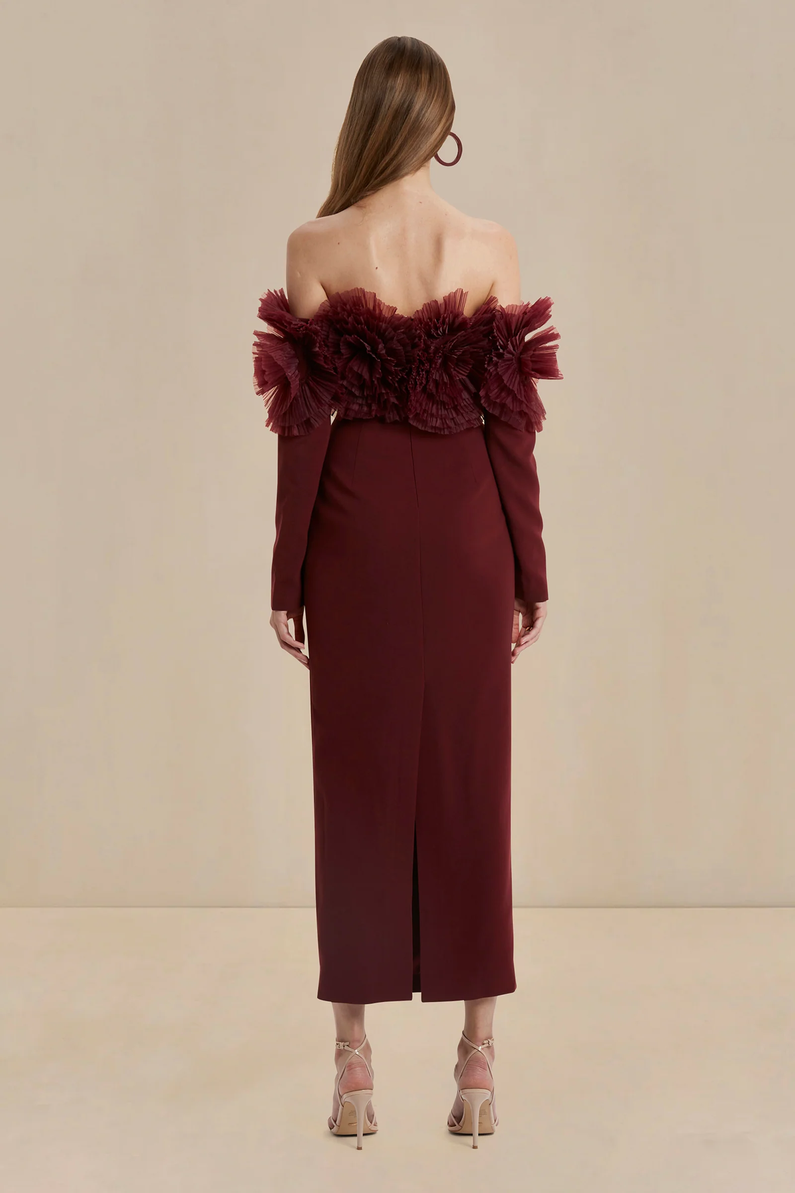 Sonya Siia Dress - Merlot - Image 6