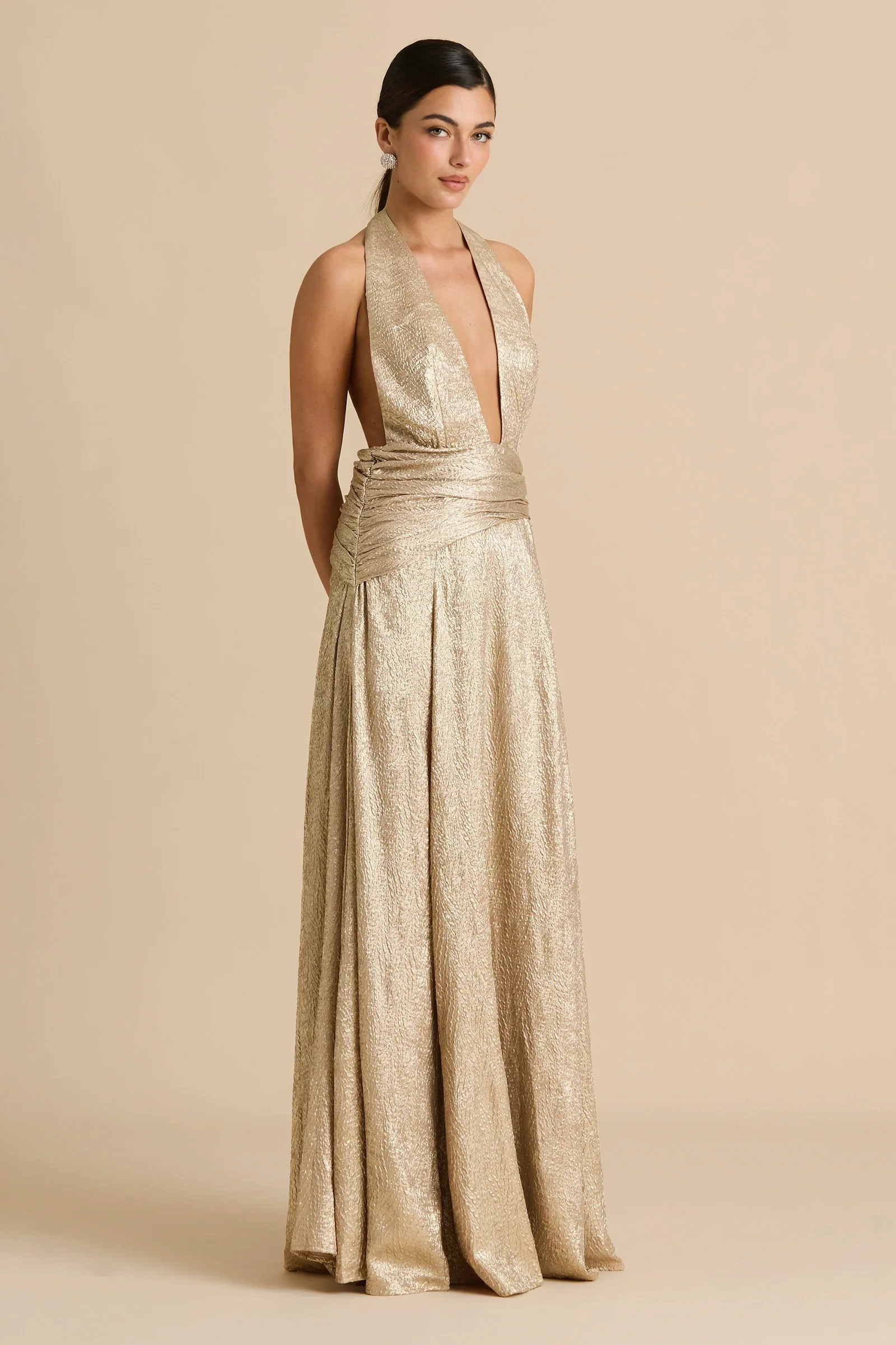 Sonya Zephyr Gown - Gold - Image 3