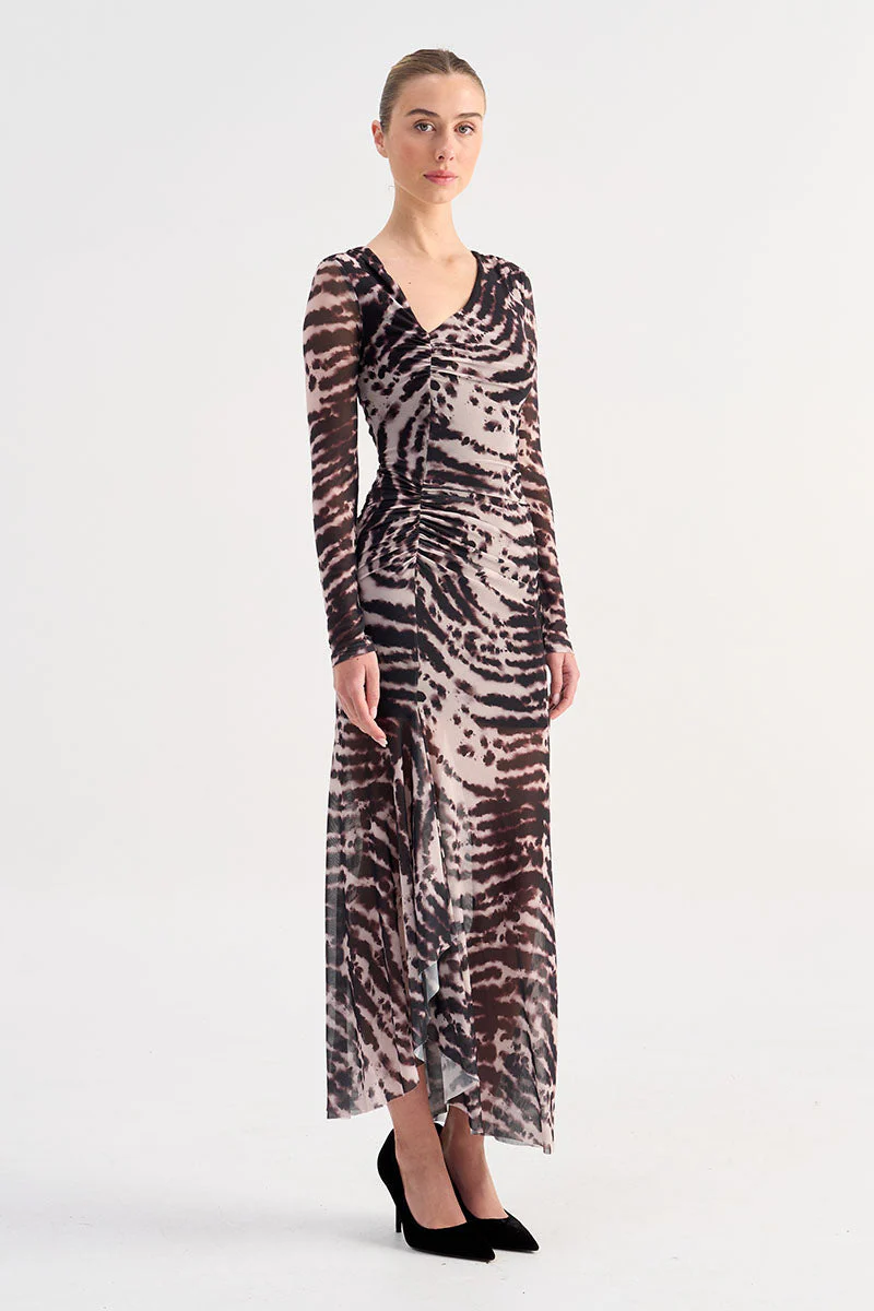 Suboo Alexis Long Sleeve Maxi Dress - Animal - Image 2