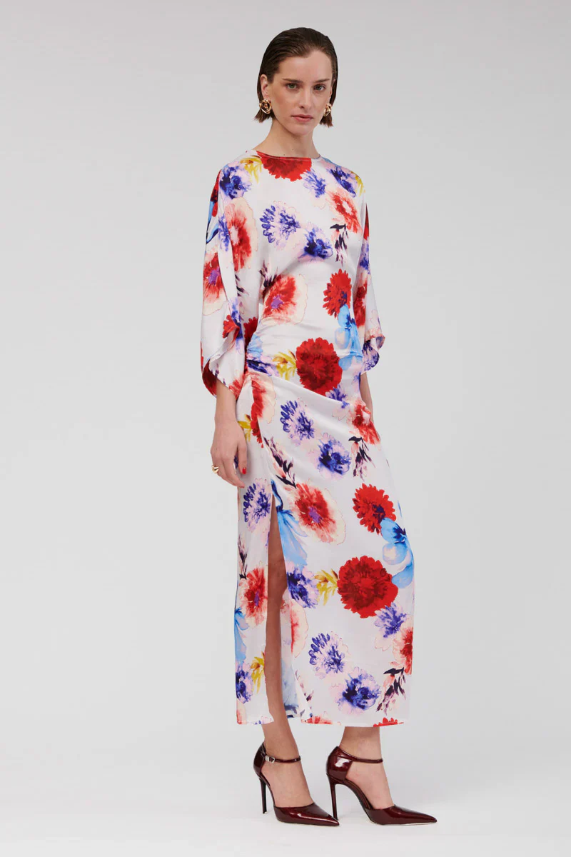 Suboo Amie Angel Sleeve Maxi Dress - Print - Image 2