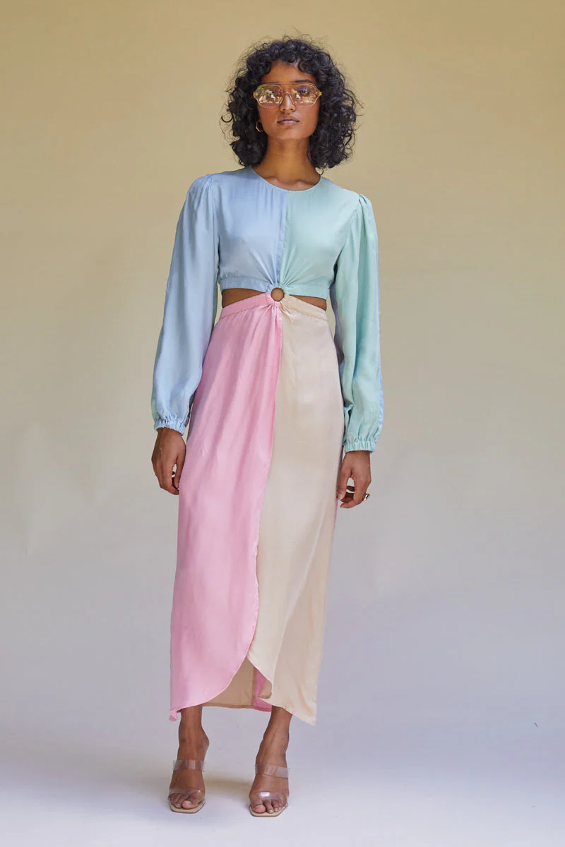Suboo Calypso Long Sleeve Maxi Dress - Multi - Image 6