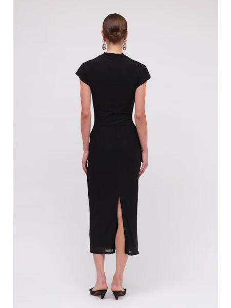 Suboo Christy Mesh Cap Sleeve Dress - Black - Image 3