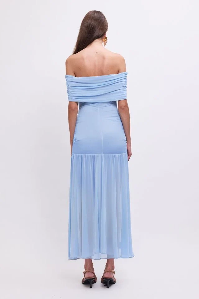 Suboo Christy Mesh Sheer Skirt Dress - Sky Blue - Image 3