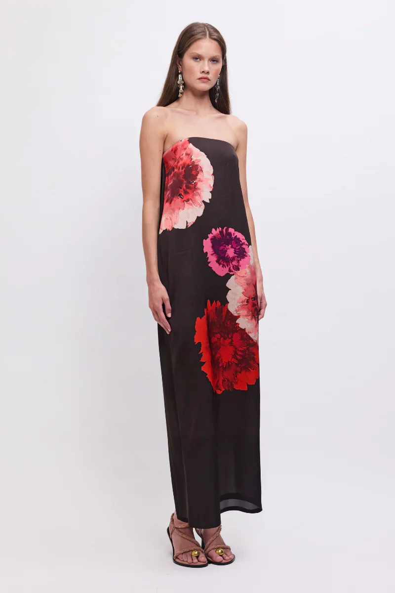 Suboo Frida Strapless Bustier Maxi Dress - Floral Print - Image 2
