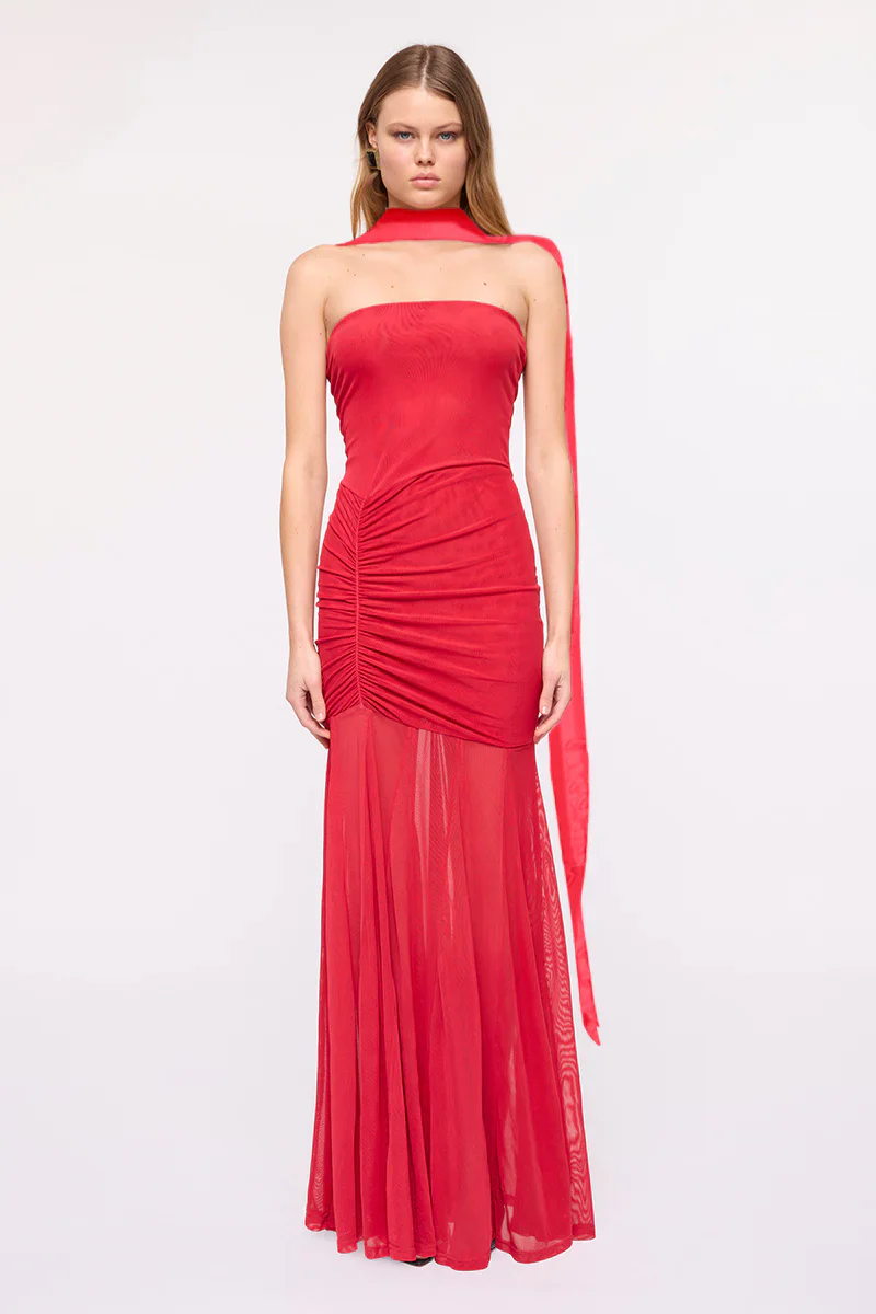 Suboo Phoenix Bustier Maxi Dress - Red - Image 2