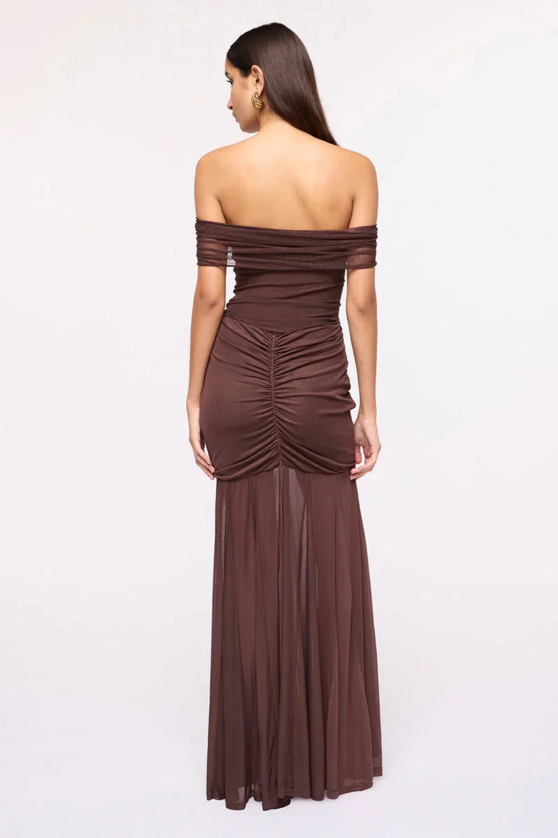 Suboo Phoenix Bustier Maxi Dress - Chocolate - Image 5