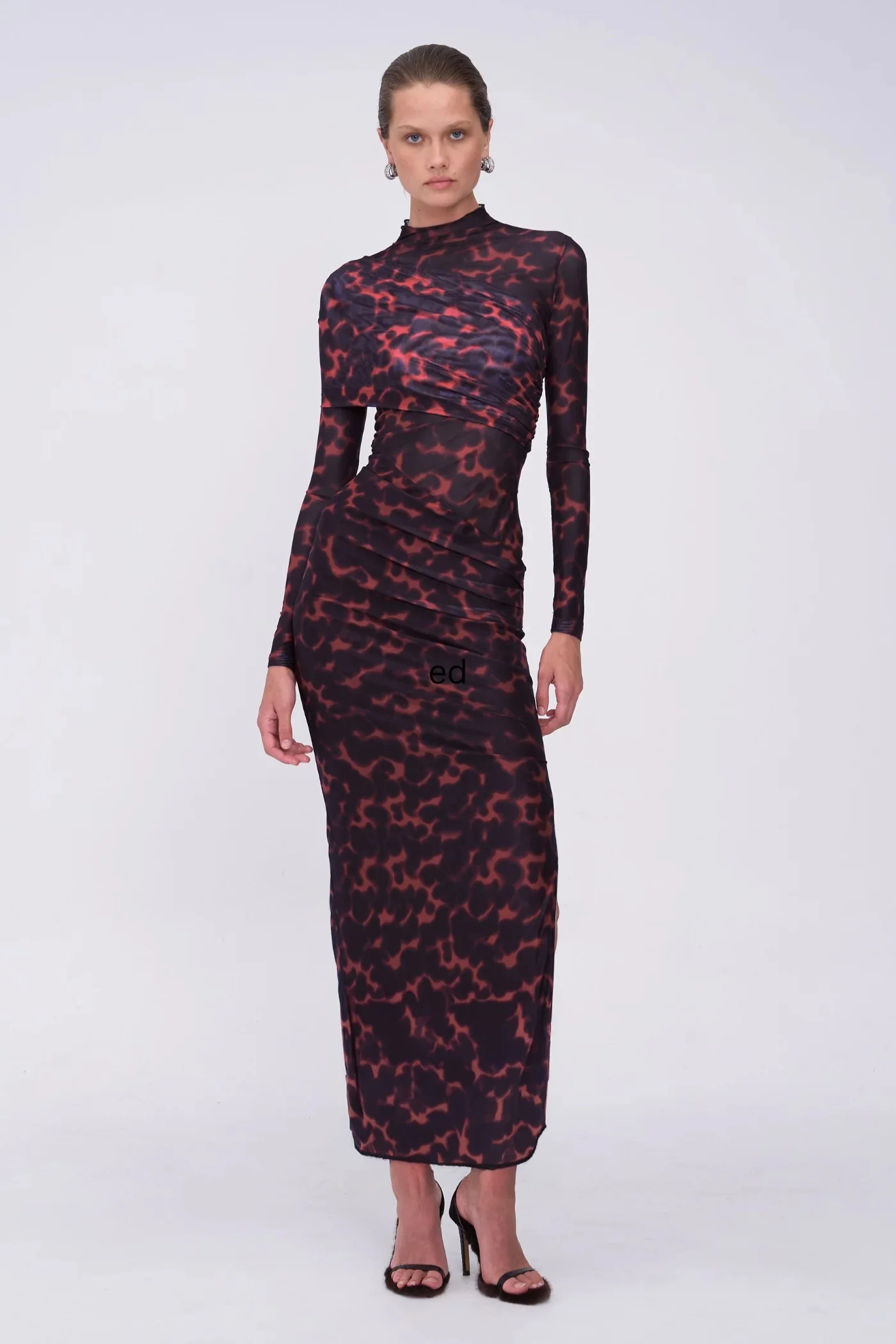Suboo Remi Tortoiseshell Maxi Dress - Chocolate