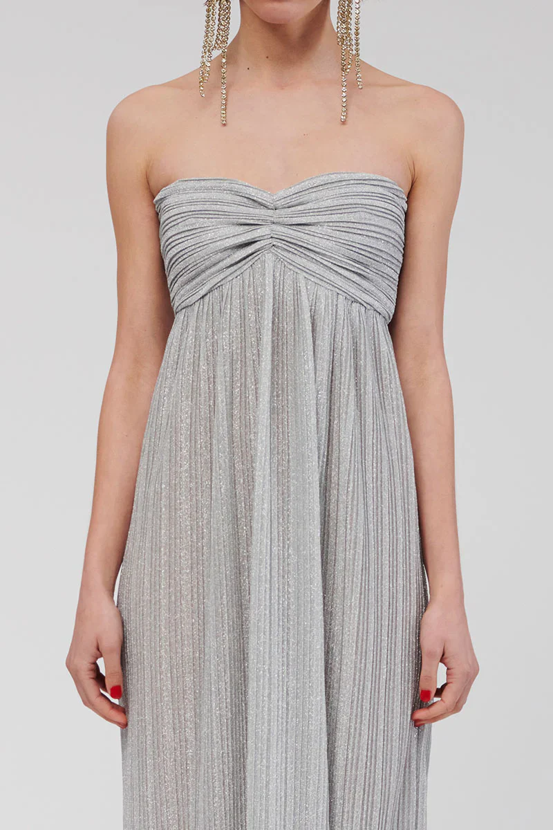 Suboo Stevie Bustier Maxi Dress - Silver - Image 2