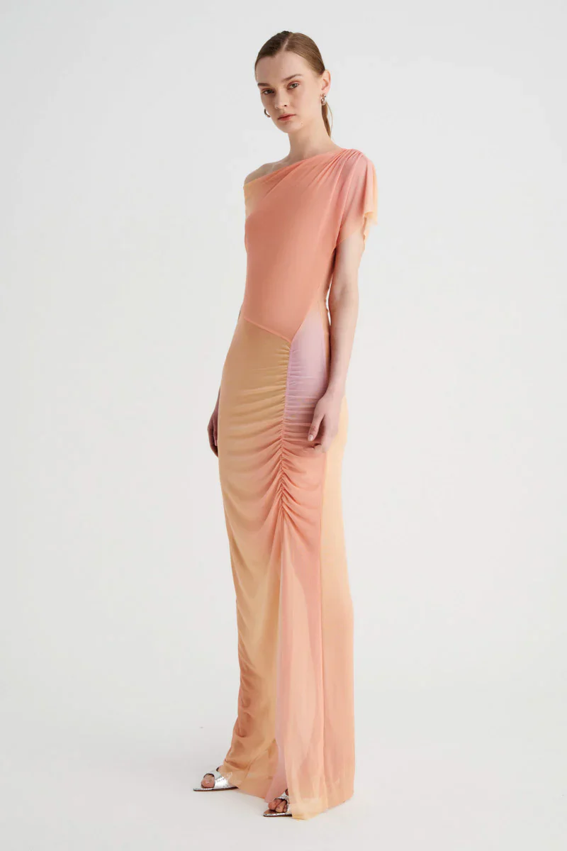 Suboo Venus Ruched Maxi Dress - Ombre - Image 2