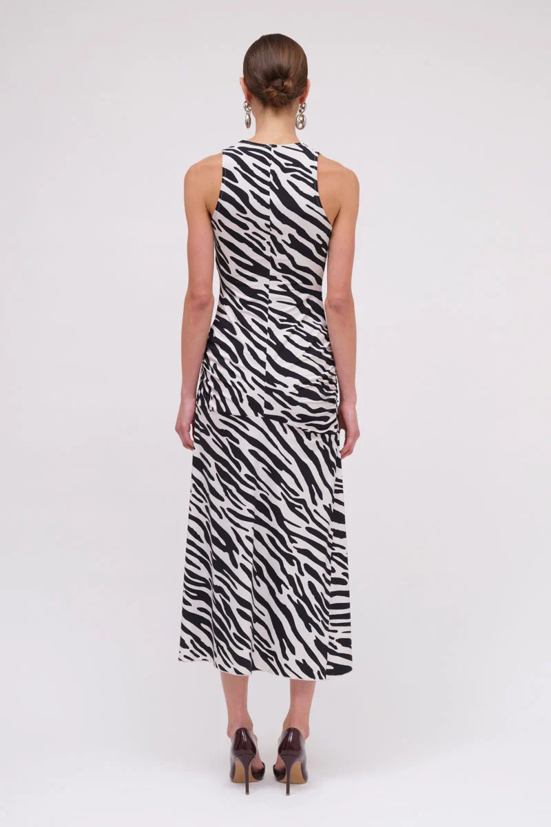 Suboo Zambezi Sleeveless Midi Dress - Black & White - Image 4