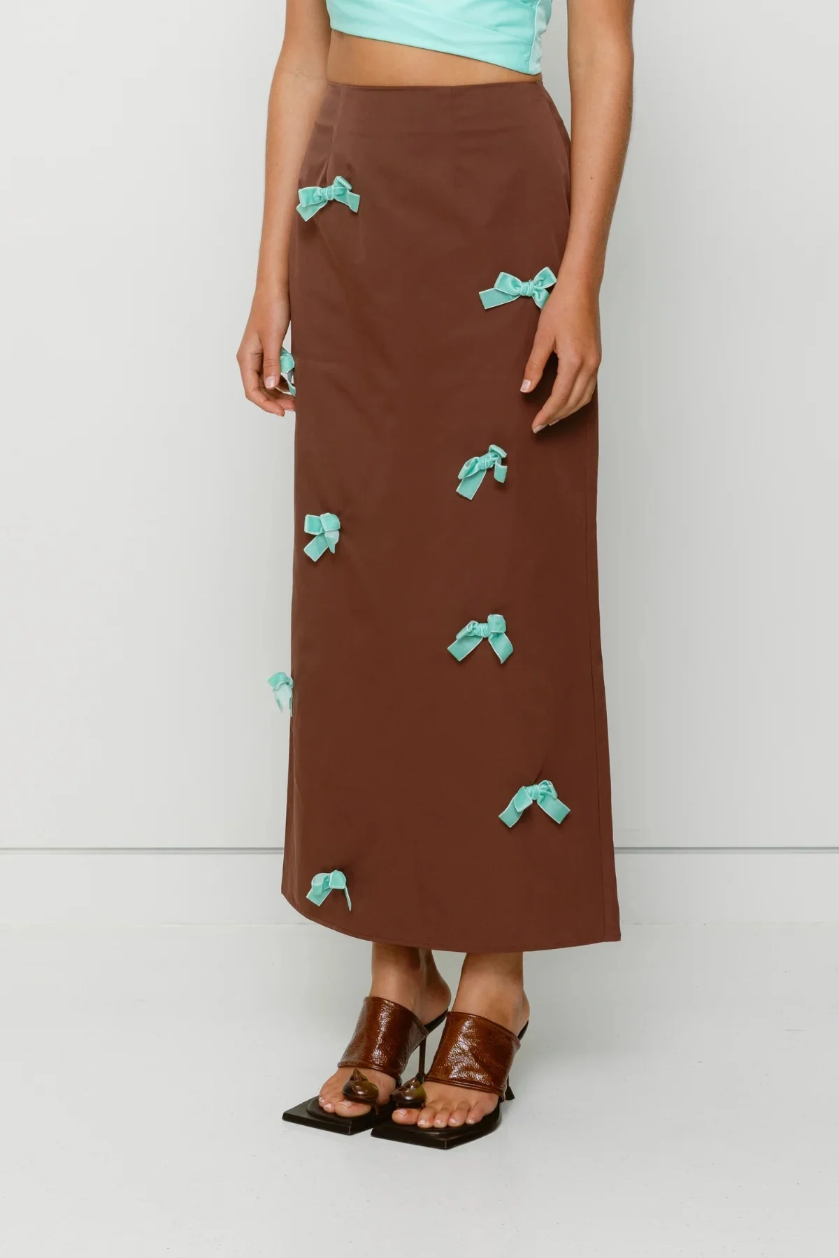 The Wolf Gang Amar Midi Skirt - Cocoa - Image 5