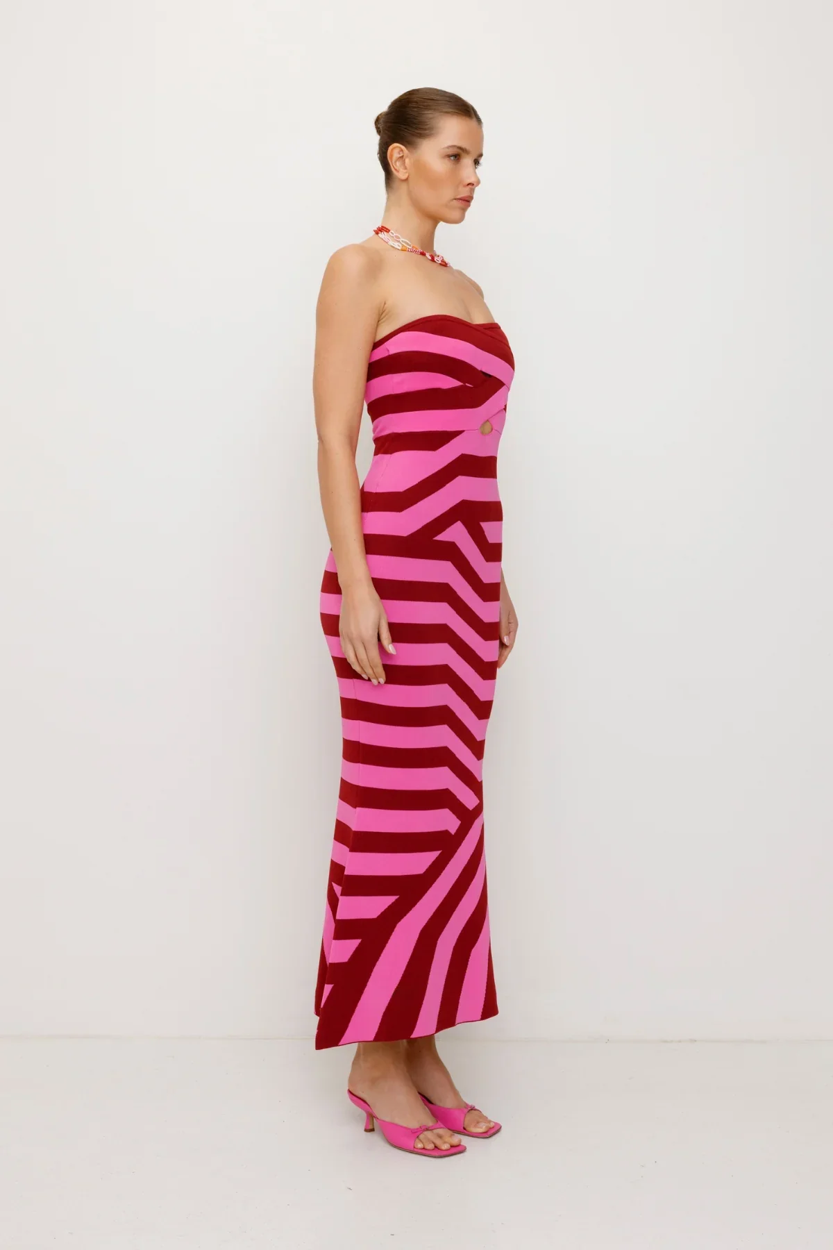 The Wolf Gang Aude Maxi Dress - Berry - Image 5