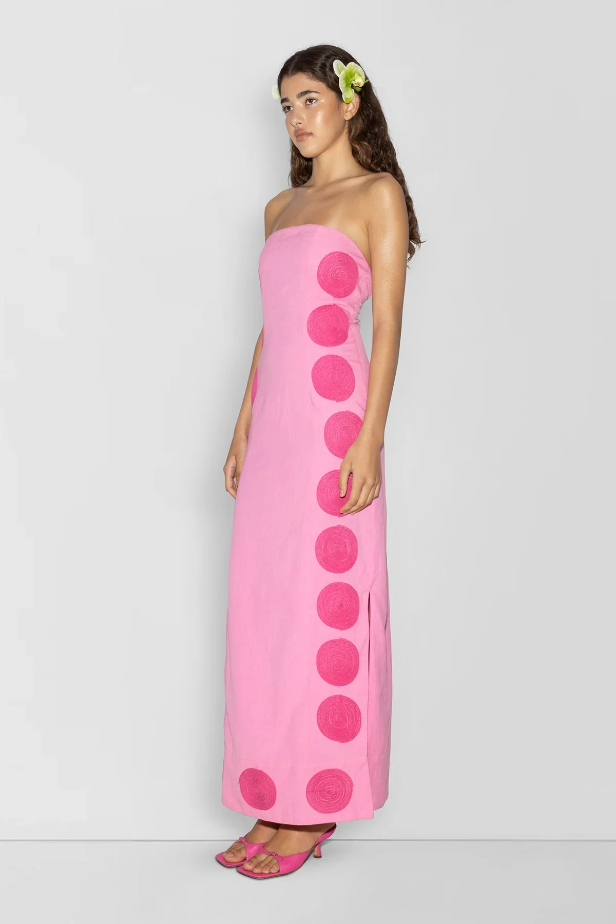 The Wolf Gang Filipa Embroidered Maxi Dress - Floss - Image 2