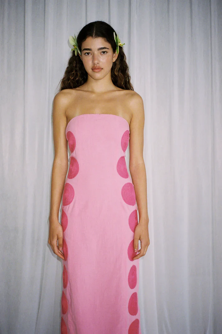 The Wolf Gang Filipa Embroidered Maxi Dress - Floss - Image 4