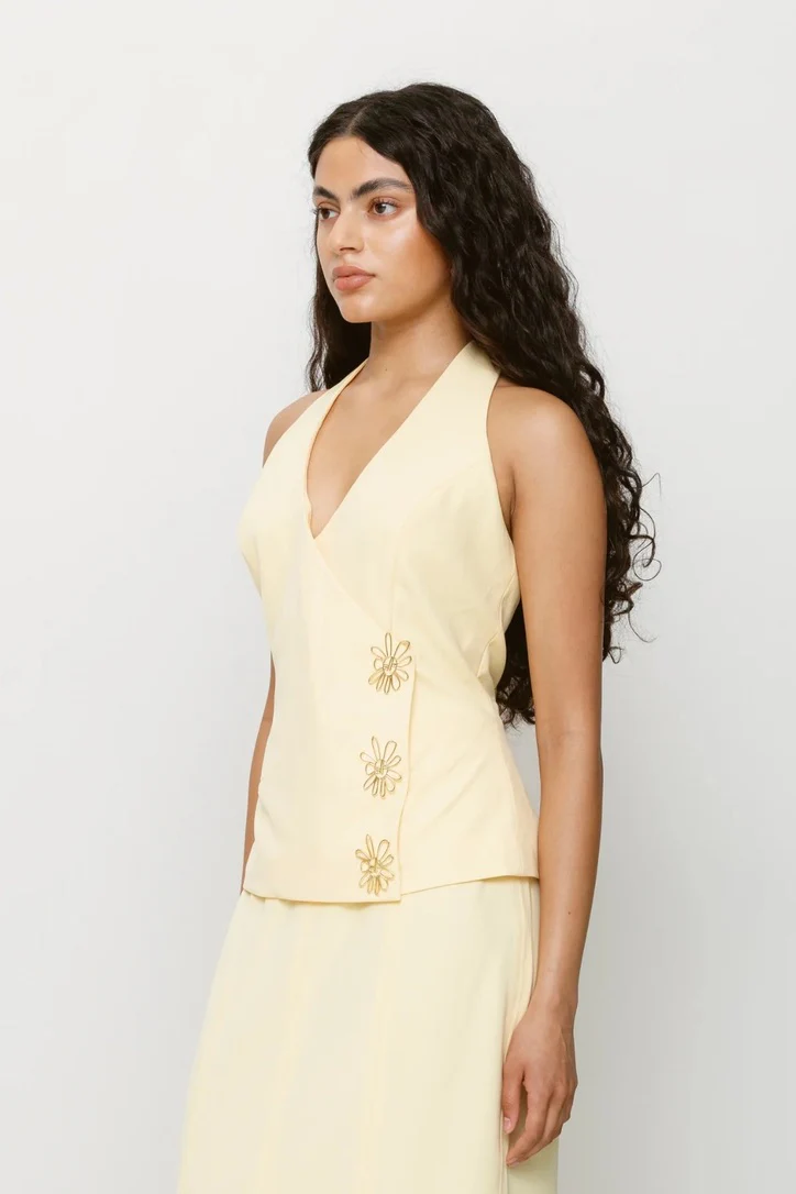 The Wolf Gang Inka Vest Top - Butter - Image 5