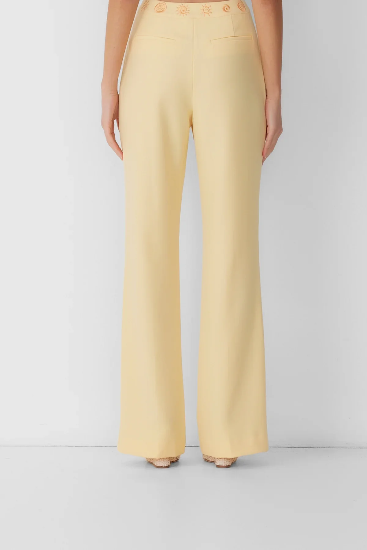 The Wolf Gang Irida Bootcut Pants - Butter - Image 4