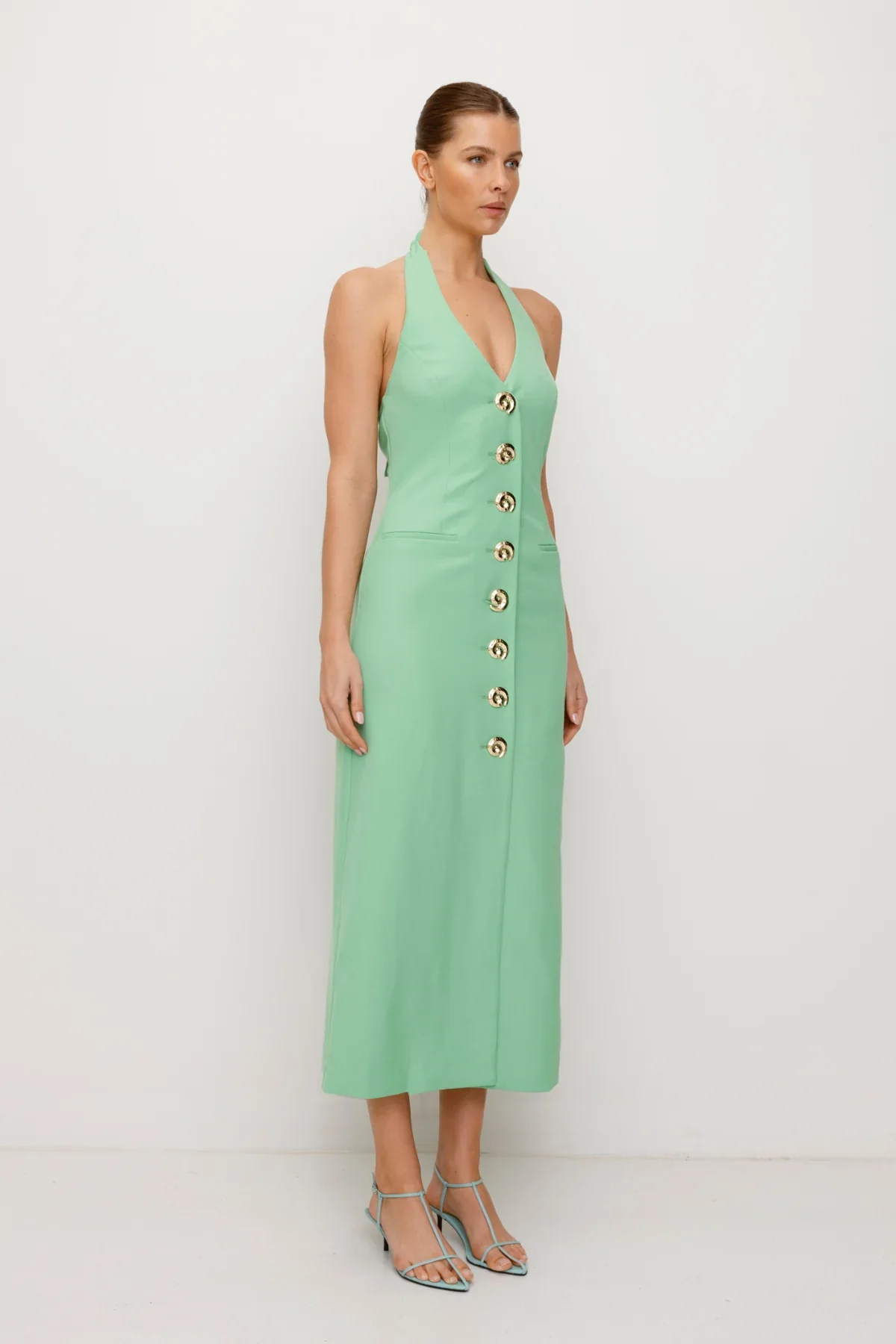 The Wolf Gang Irida Maxi Dress - Sage - Image 2