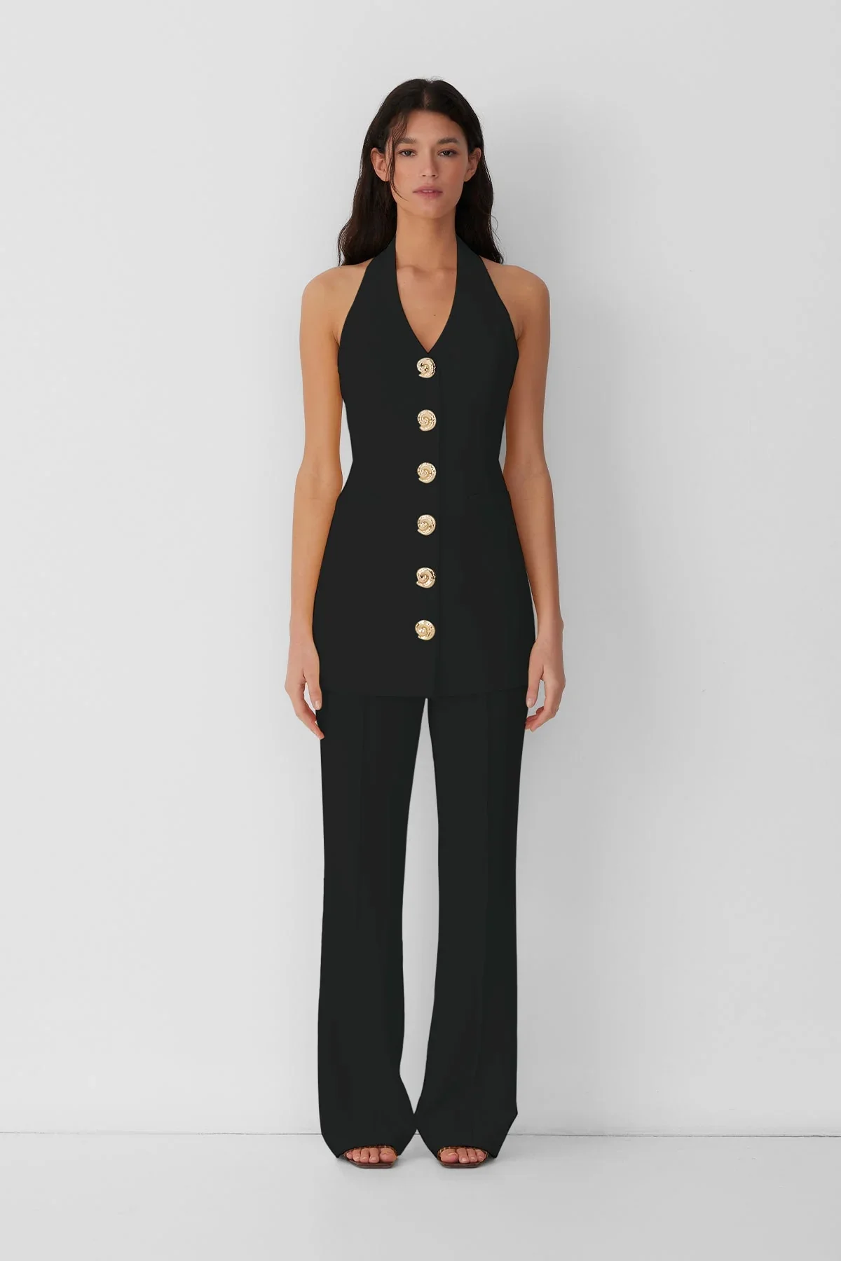 The Wolf Gang Irida Vest Dress - Black - Image 5