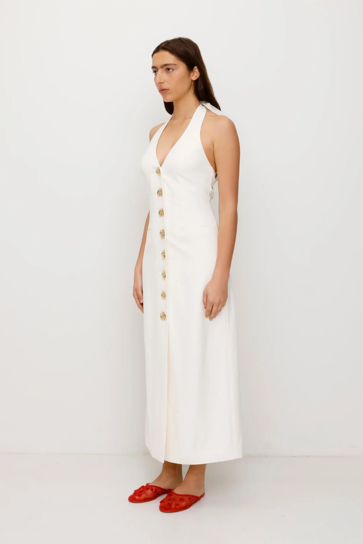 The Wolf Gang Irida Maxi Dress - Ivory - Image 4
