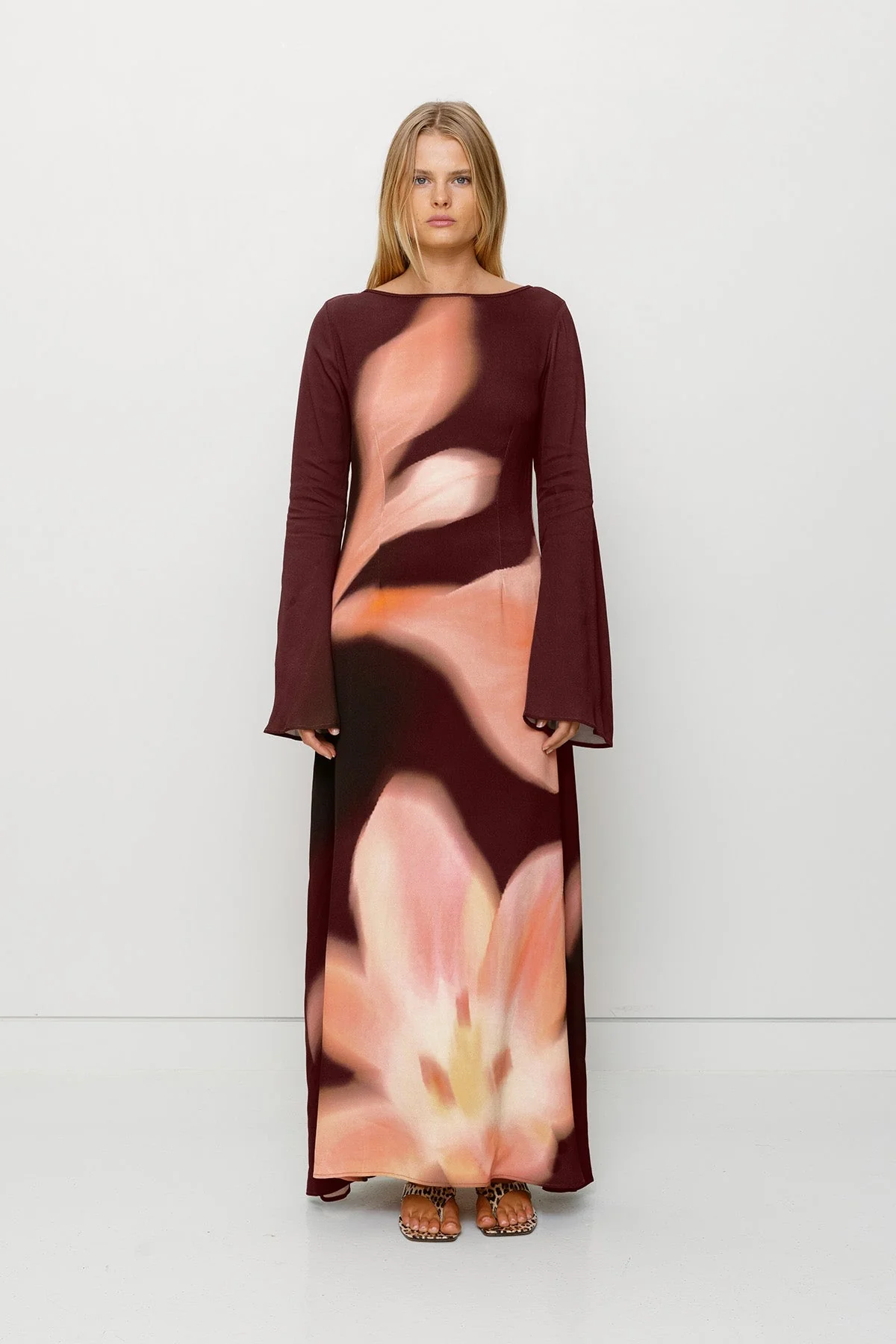 The Wolf Gang Leona Maxi Dress - Cocoa Flower