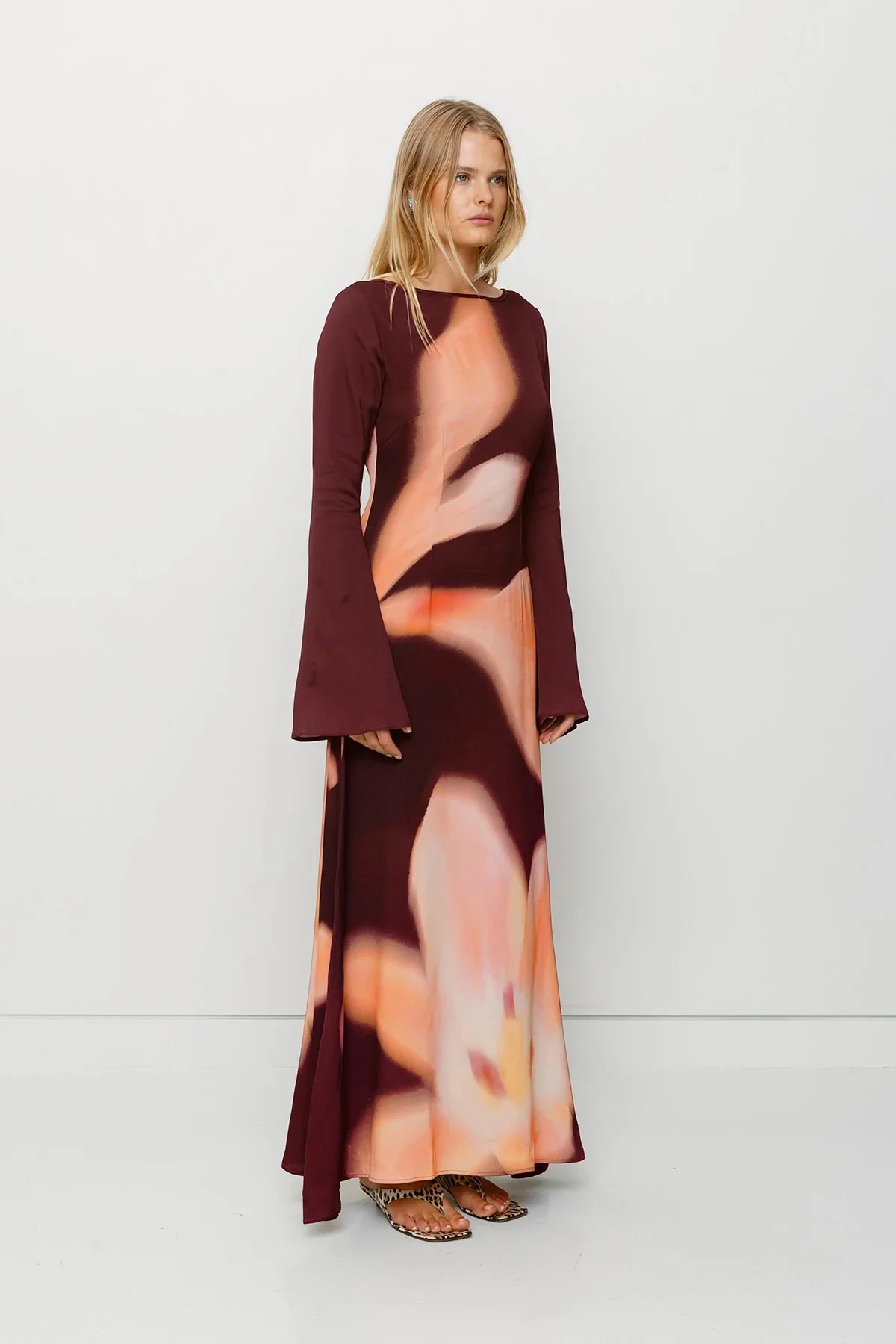 The Wolf Gang Leona Maxi Dress - Cocoa Flower - Image 5