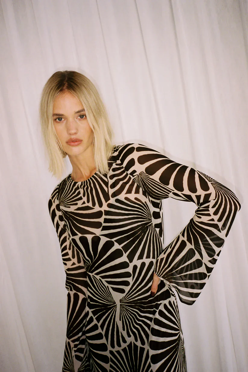 The Wolf Gang Lottie Maxi Dress - Cocoa Shell - Image 6