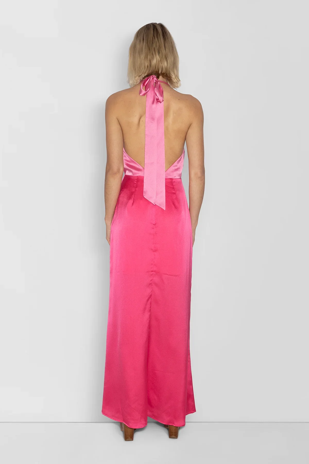 The Wolf Gang Oahu Slip Dress - Hot Pink - Image 3
